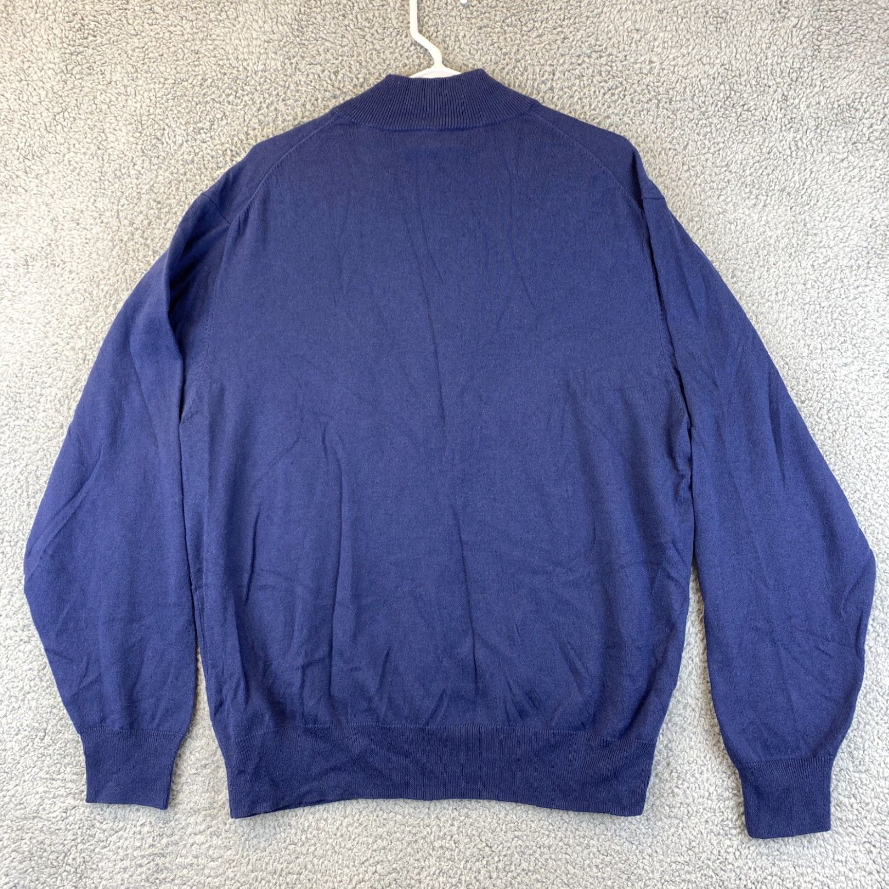 Orvis VINTAGE ORVIS Sweater Shirt Men L Blue Pullover Knit Merino Wool 47-57 Long Sleeve Mock Neck Outdoor 90s Mens Size US L / EU 52-54 / 3 - 6 Thumbnail