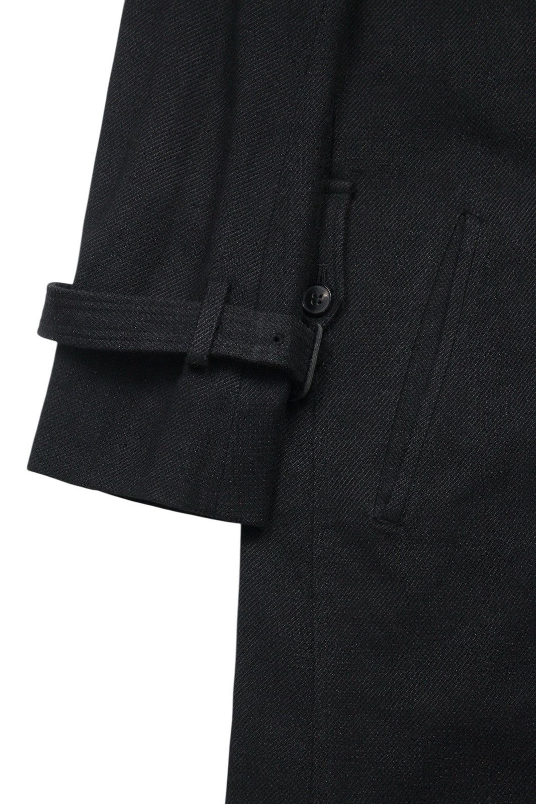 The Viridi-anne THE VIRIDI-ANNE LINEN WOOL BLACK TRENCH COAT Size US S / EU 44-46 / 1 - 7 Thumbnail