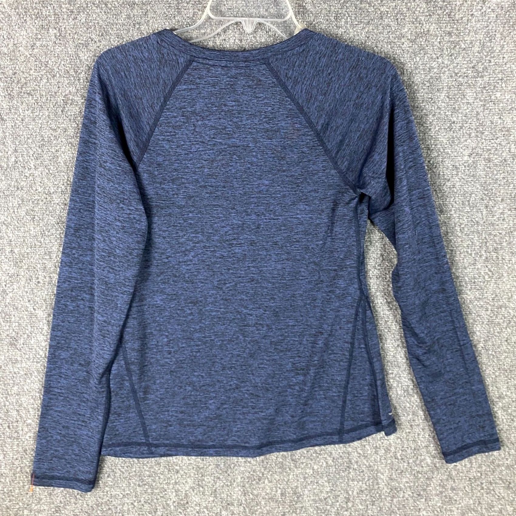 Vintage Ideology Top Women's T-Shirt Blue Long Sleeve 100% Polyester S Adults V-Neck Pullover Activewear Size S / US 4 / IT 40 - 6 Thumbnail