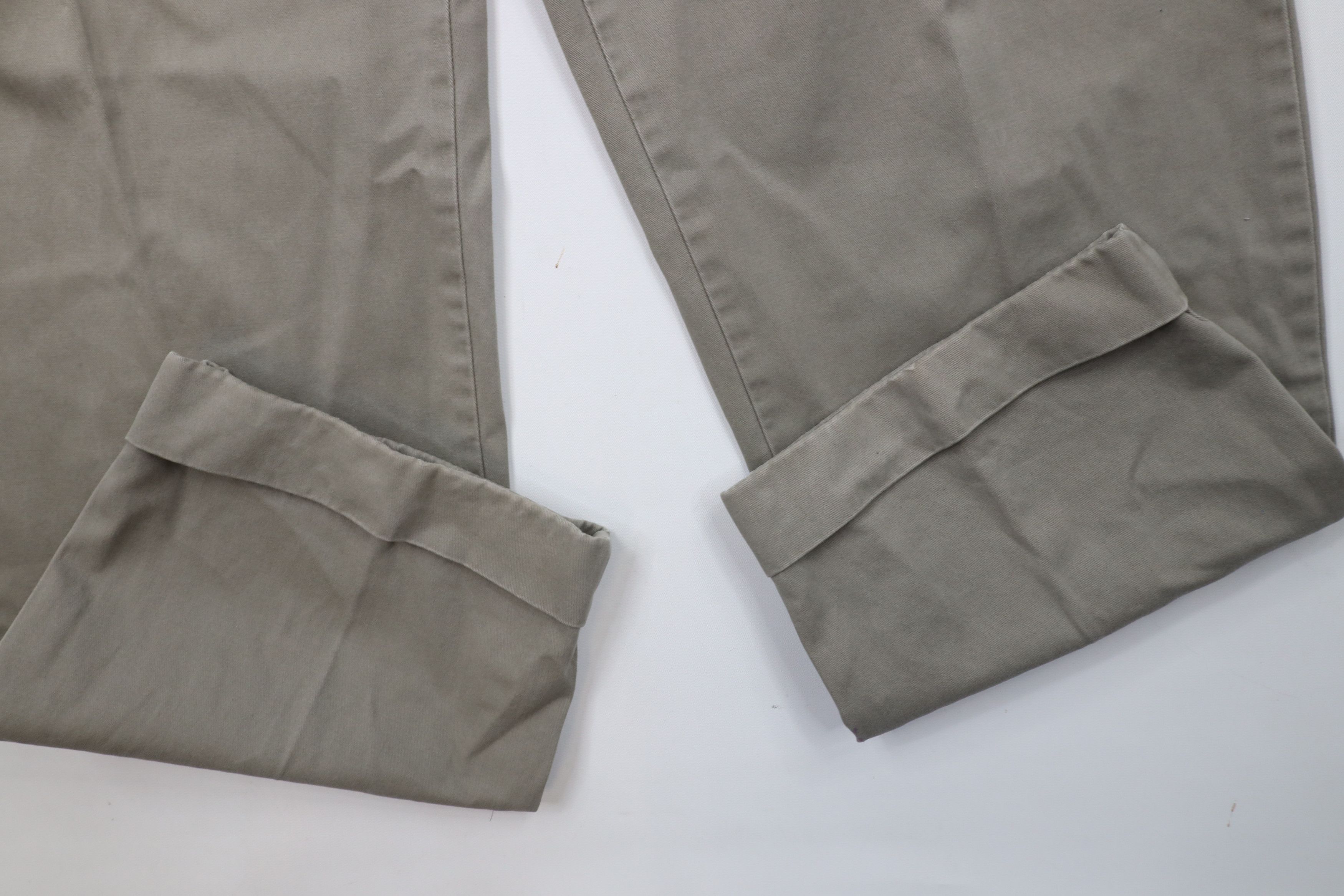 Ralph Lauren × Vintage Vintage 90s Ralph Lauren Wide Leg Chino Pants Green Gray Size US 34 / EU 50 - 5 Thumbnail