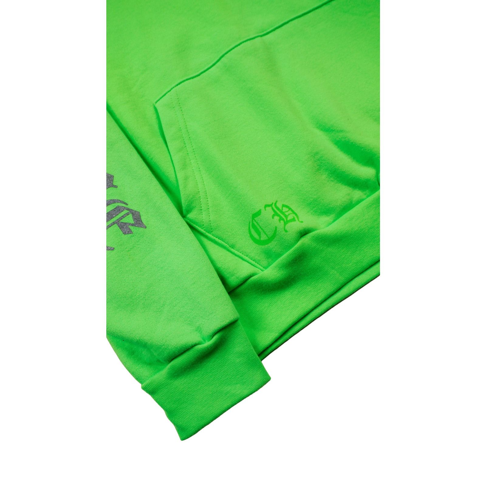 Chrome Hearts Miami Exclusive Script Logo Neon Green Hoodie Size US M / EU 48-50 / 2 - 5 Thumbnail