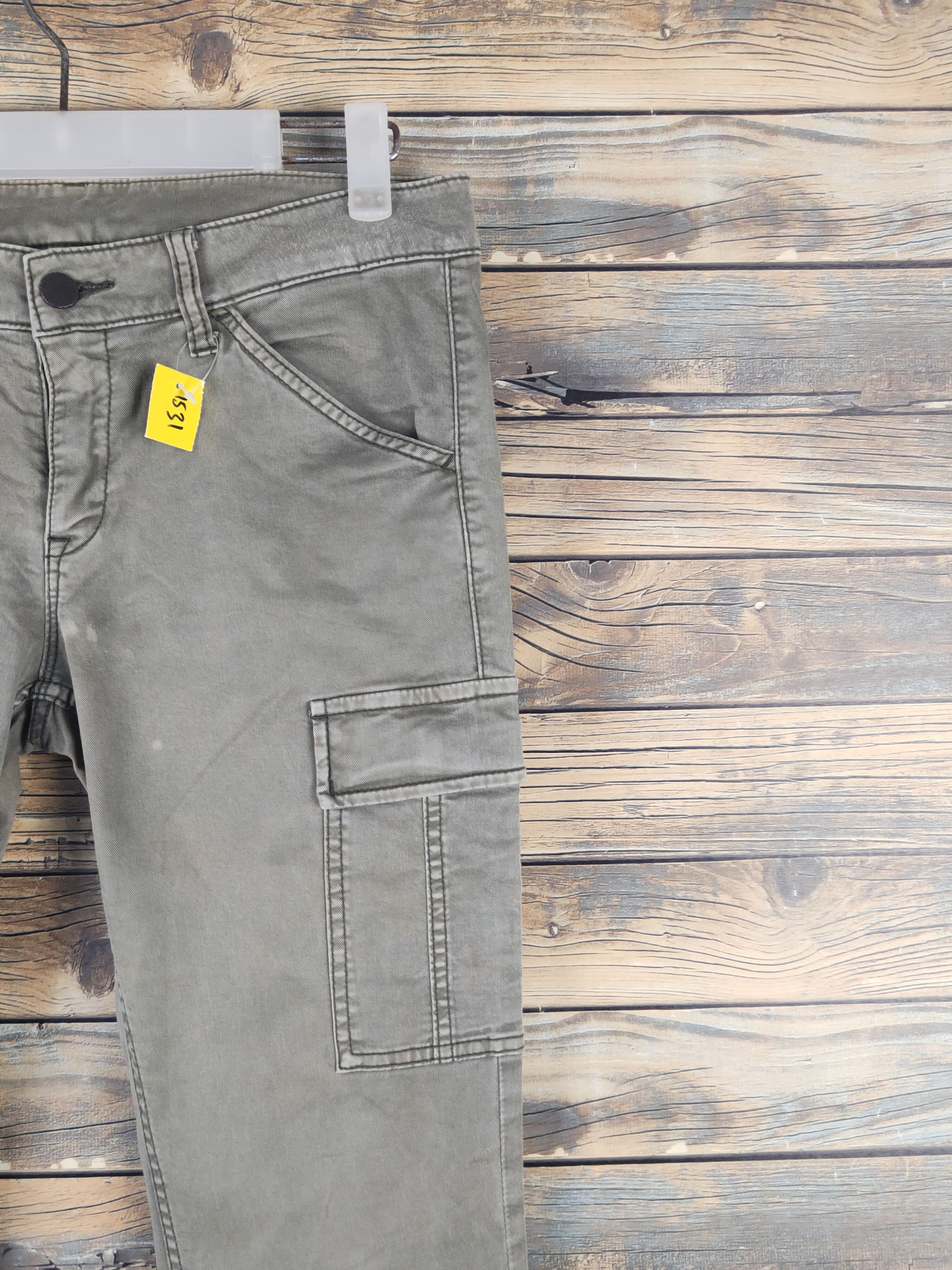 Japanese Brand DL Uniqlo Olive Multipocket Tactical Cargo Pants #1531 Size 28" / US 6 / IT 42 - 5 Thumbnail
