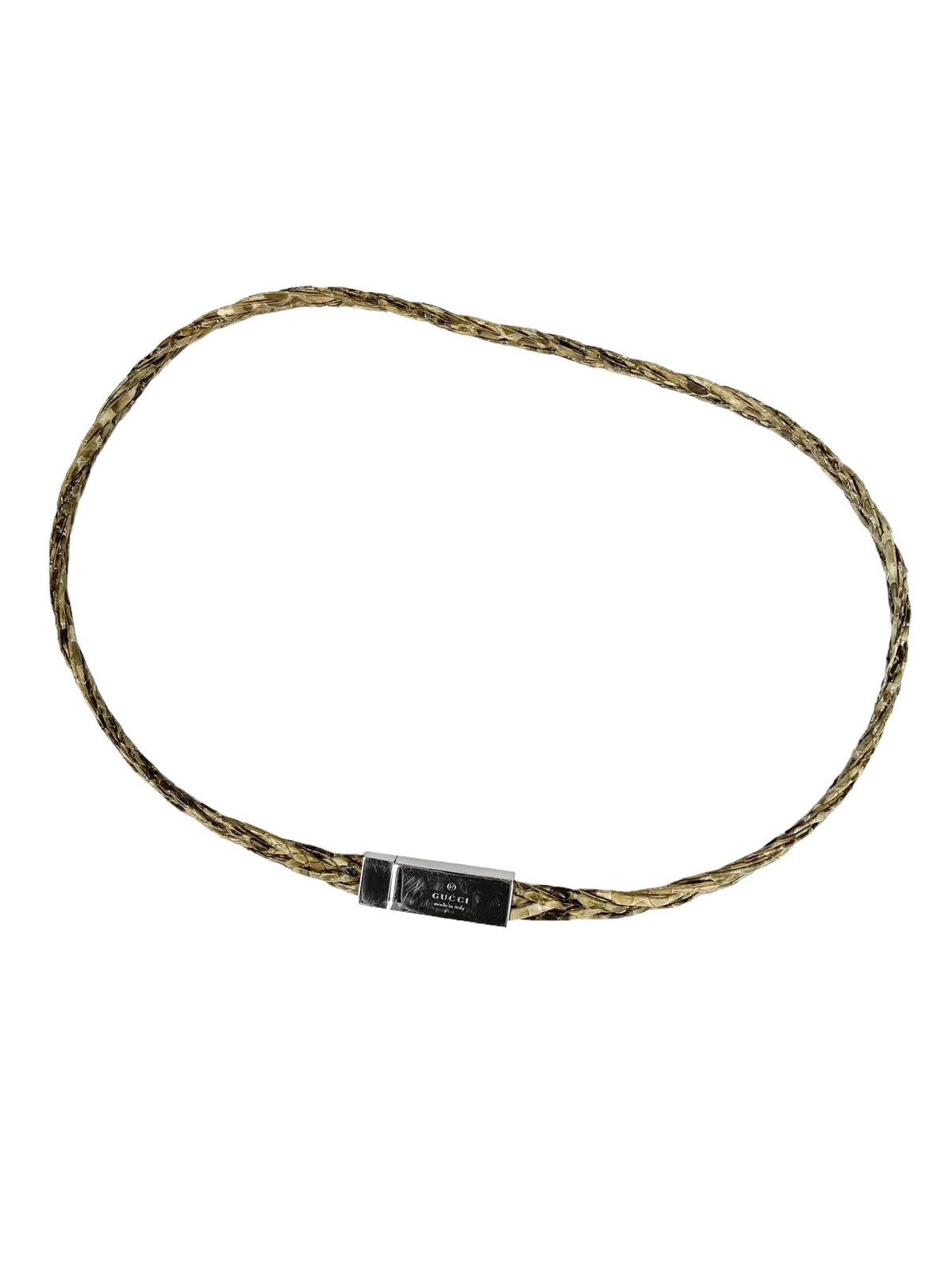 Gucci × Tom Ford S/S 2000 Braided Python Skin Belt (SS00, Snake ...