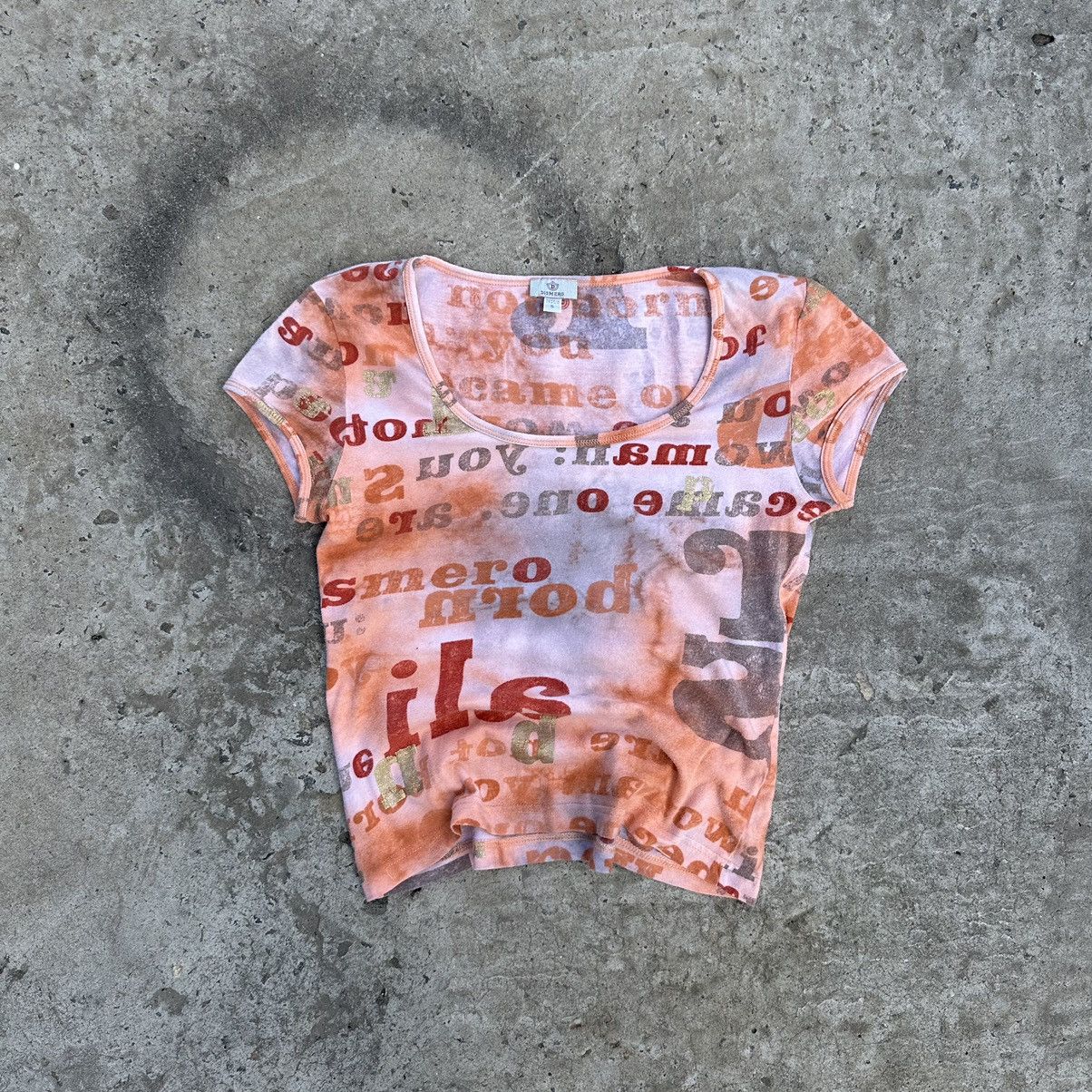 Japanese Brand × Vintage Vintage Japanese Style Crop Top Dismero Y2K 90s Grugne Size S / US 4 / IT 40 - 2 Thumbnail