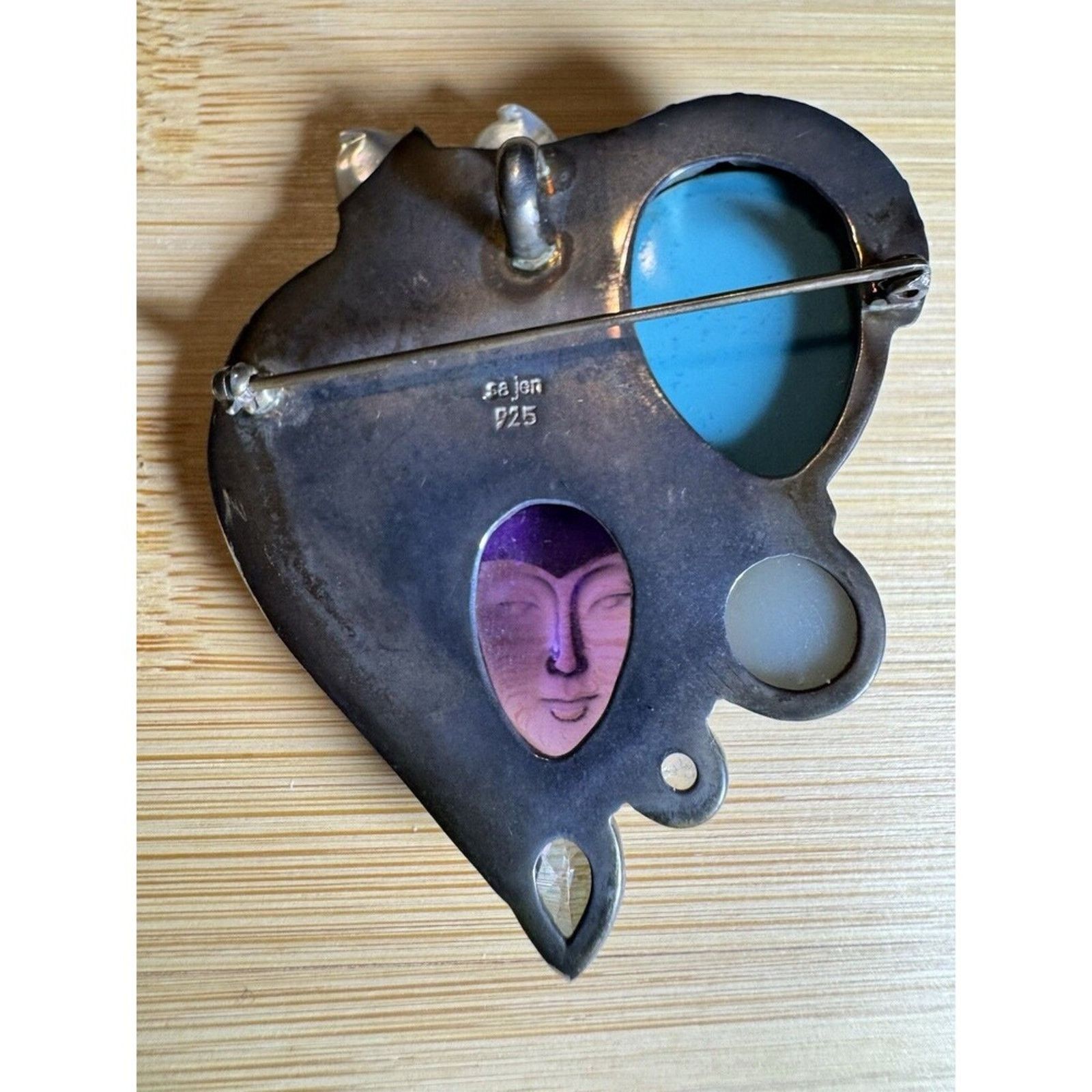 Other Iolite Drizzy Brooch. 28 Grams! Size ONE SIZE - 5 Thumbnail