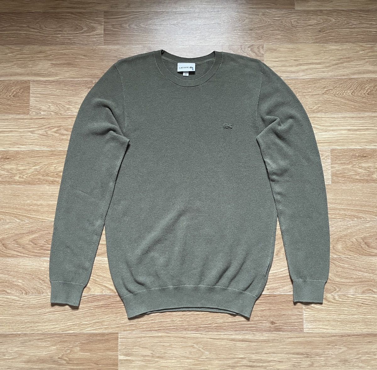 Lacoste Lacoste Men’s cotton Olive sweater / Pullover Size US S / EU 44-46 / 1 - 1 Thumbnail