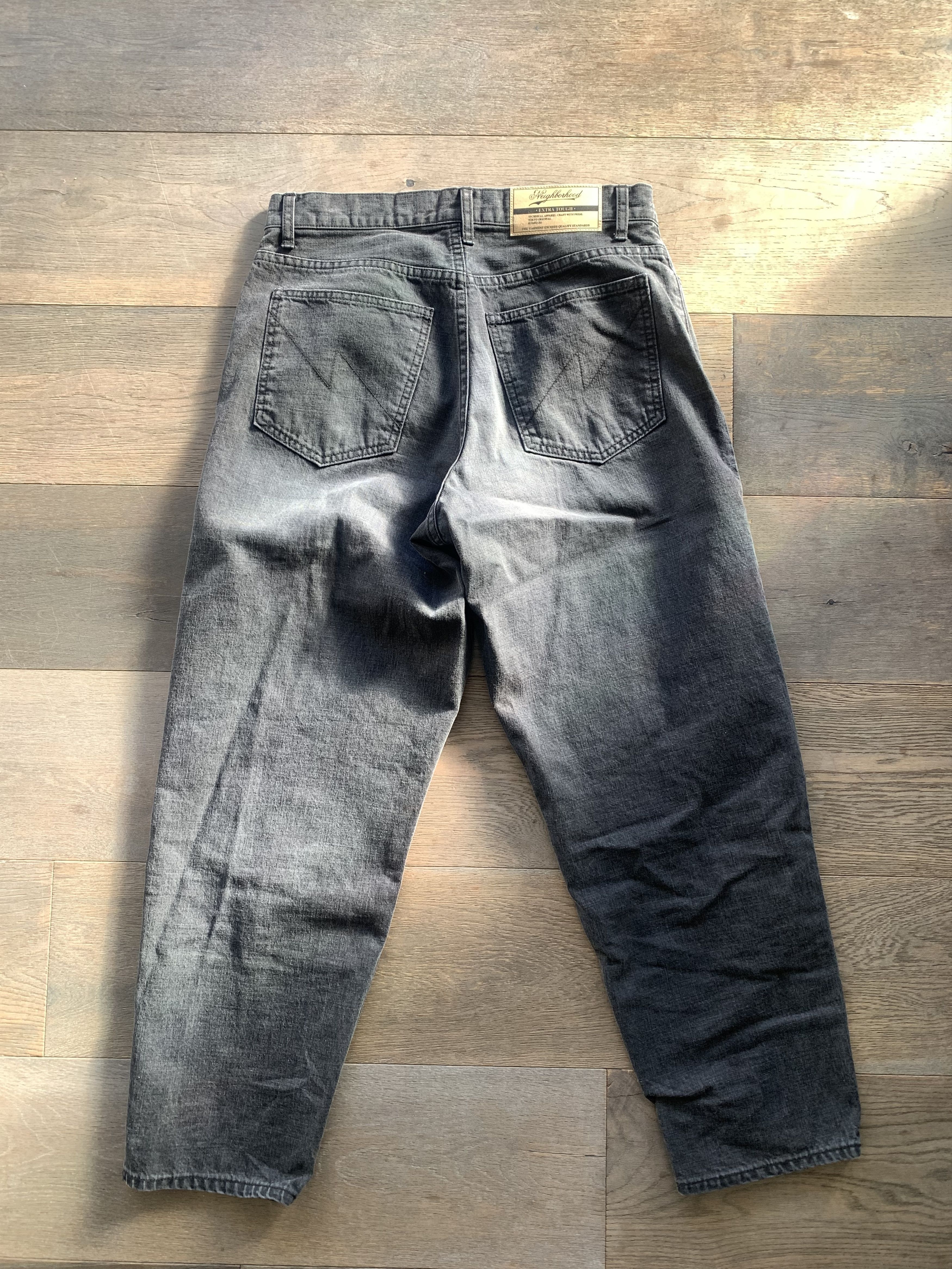 Neighborhood Neighborhood Baggy Silhouette Denim Pants Black Size US 30 / EU 46 - 4 Thumbnail