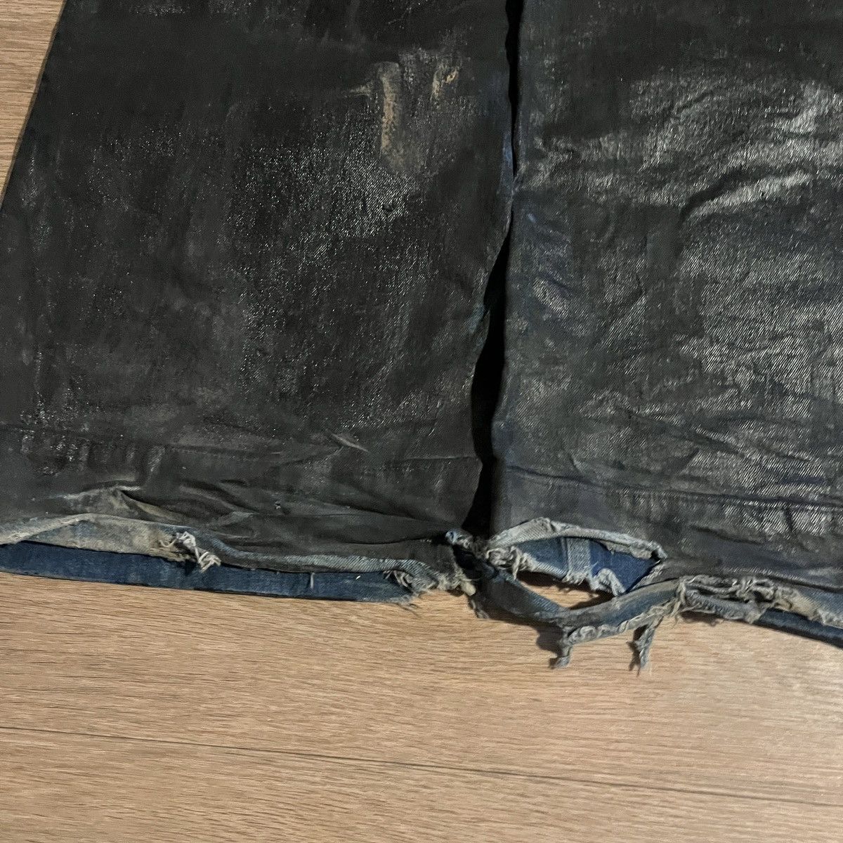 J.Crew Custom Waxed/Painted Baggy Flares Size US 34 / EU 50 - 10 Thumbnail