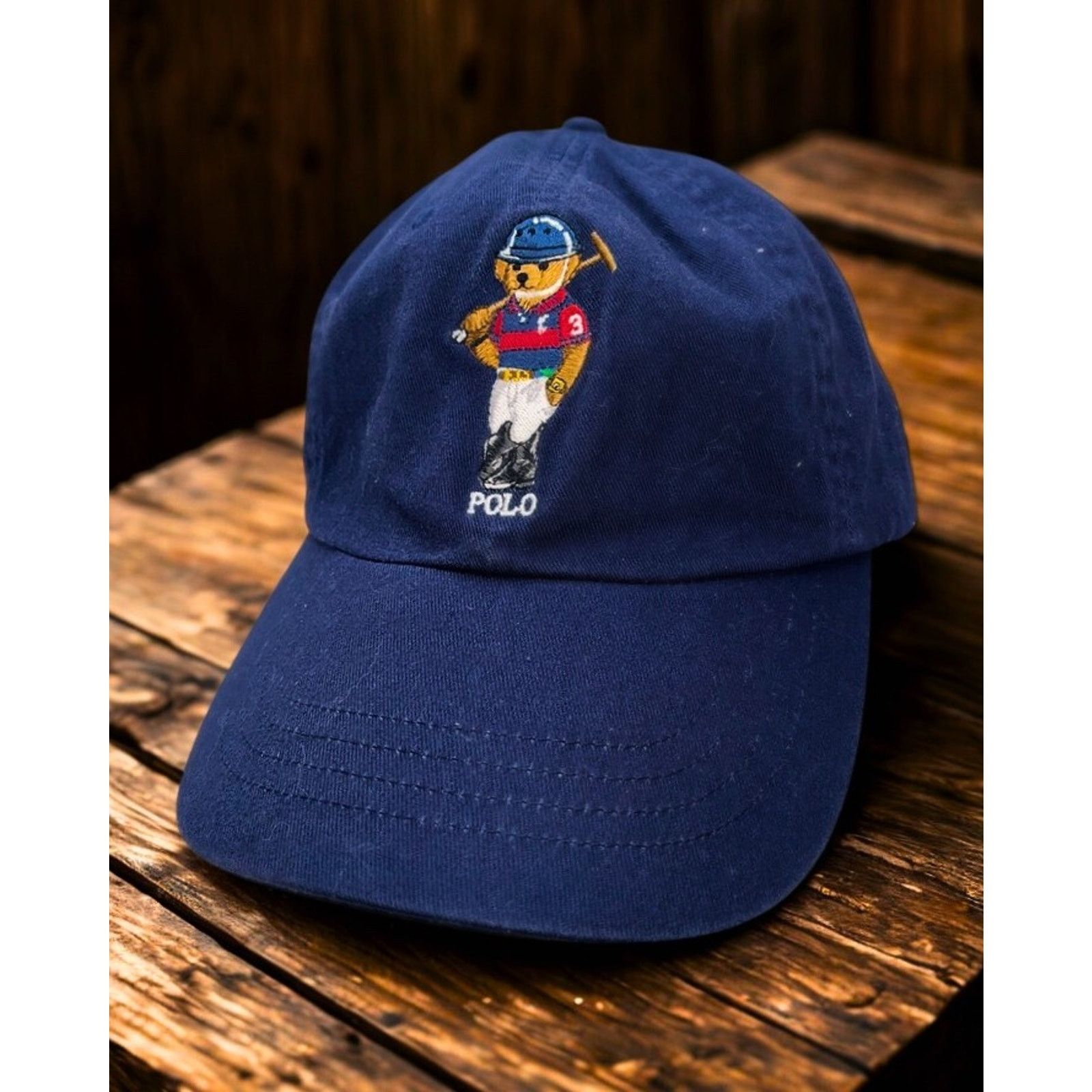 Polo Ralph Lauren Polo Ralph Lauren Polo Bear Baseball Hat Leather Strap Size ONE SIZE - 1 Thumbnail