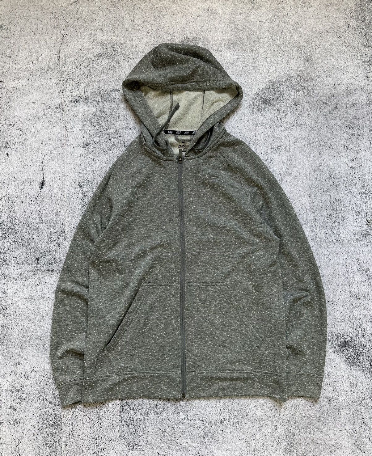 Nike Vintage Nike Zip Hoodie Grey Logo Fit Size US M / EU 48-50 / 2 - 1 Thumbnail