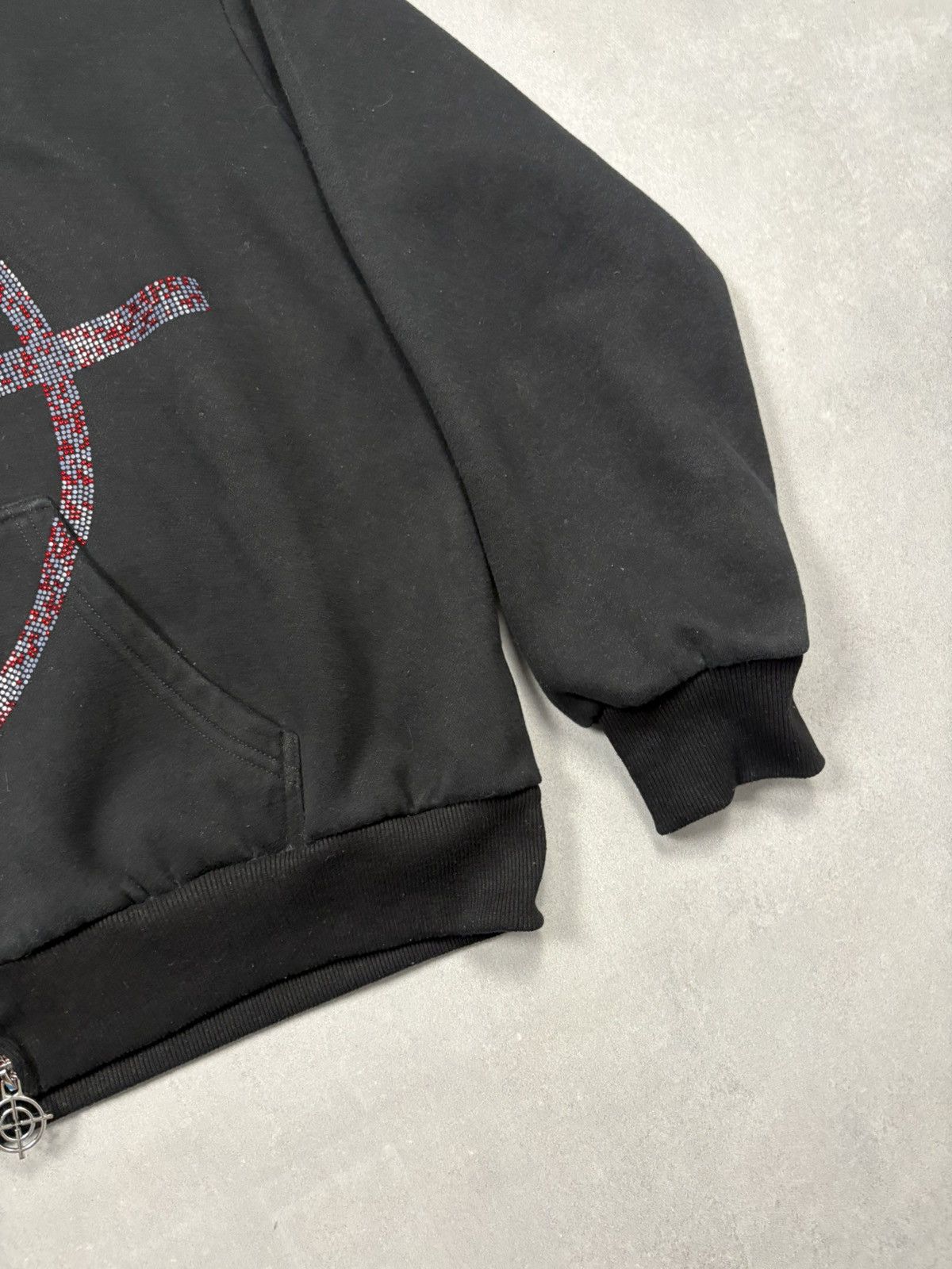 Named Collective Named Collective Rhinestone Target Zip Hoodie Cyber Y2K Size US M / EU 48-50 / 2 - 4 Thumbnail