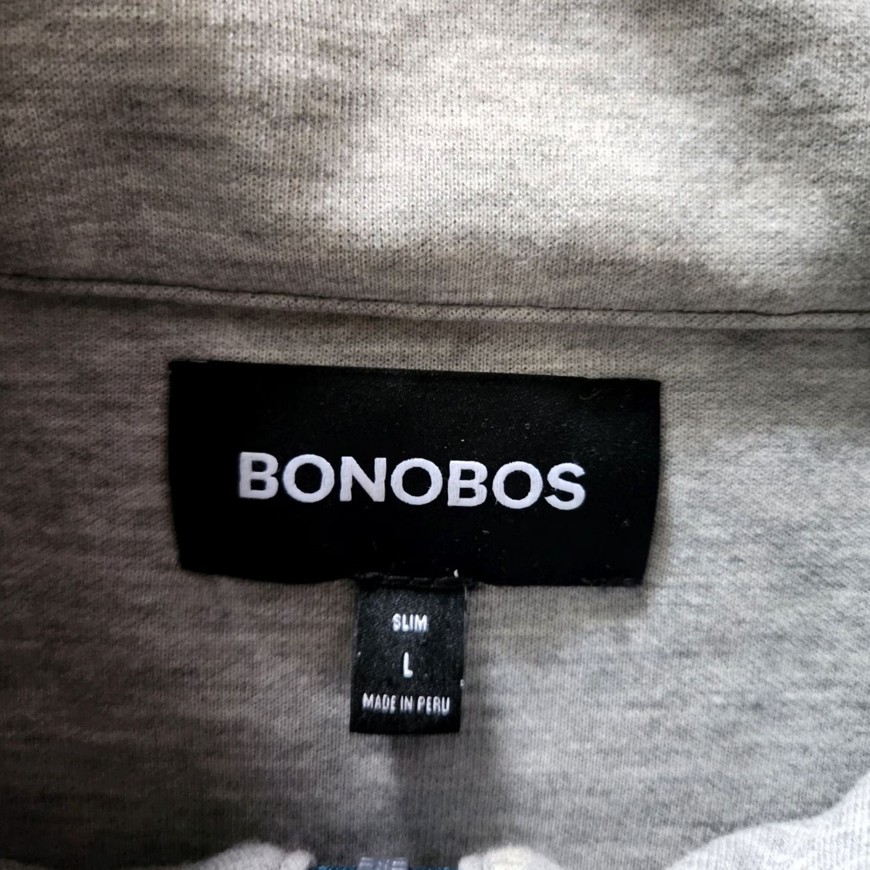Bonobos Bonobos Sweater Men L Large Charcoal Gray 1/4 Zip Soft Cotton Pullover Size US L / EU 52-54 / 3 - 4 Thumbnail