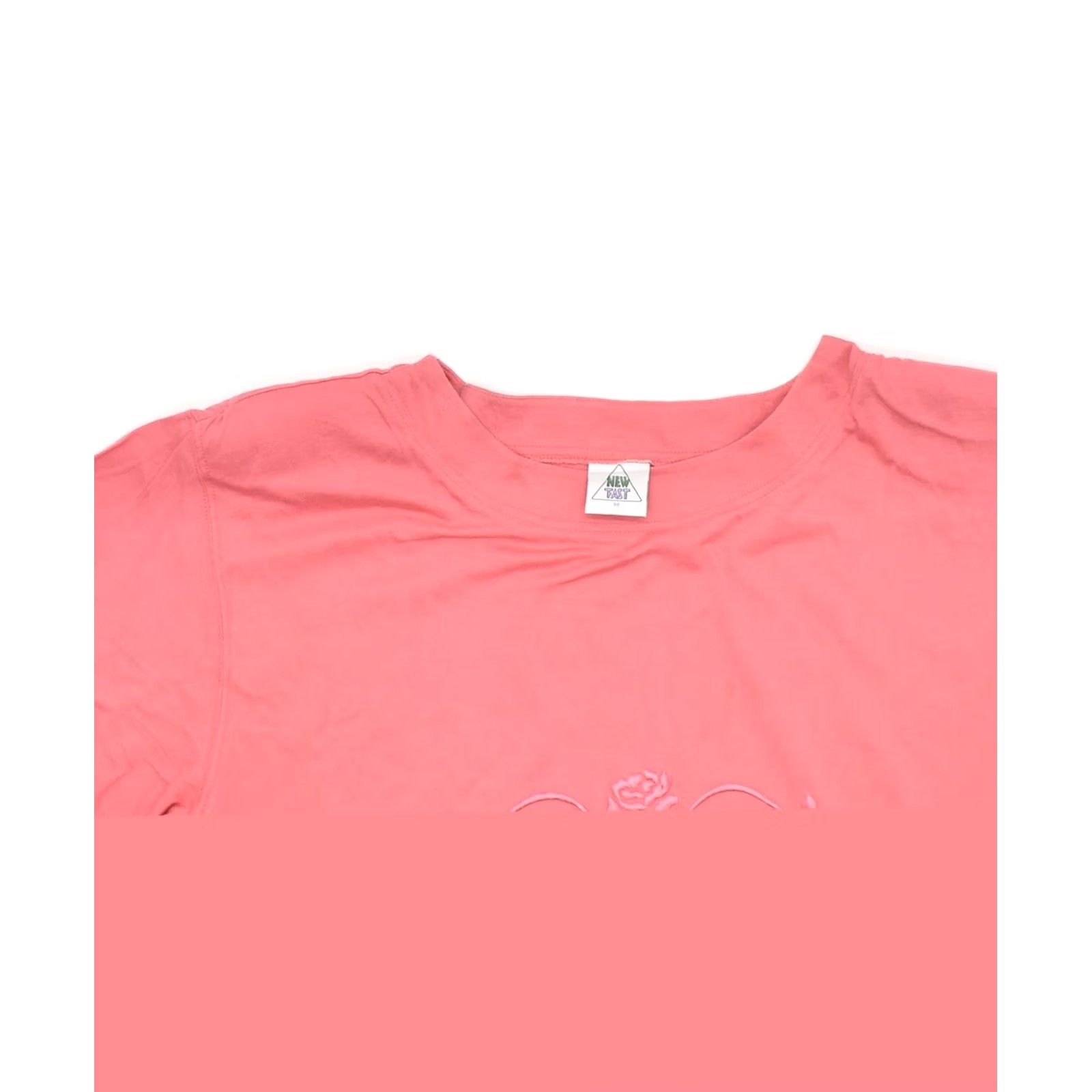 Pinko VINTAGE NEW FAST Womens Graphic T-Shirt Top UK 14 Medium Pink Cotton Size M / US 6-8 / IT 42-44 - 4 Thumbnail