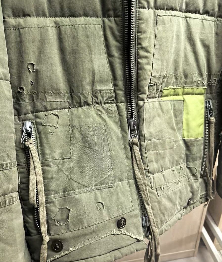 Greg Lauren Grace Lauren Military Green Patchwork Cotton Jacket Size US L / EU 52-54 / 3 - 2 Thumbnail