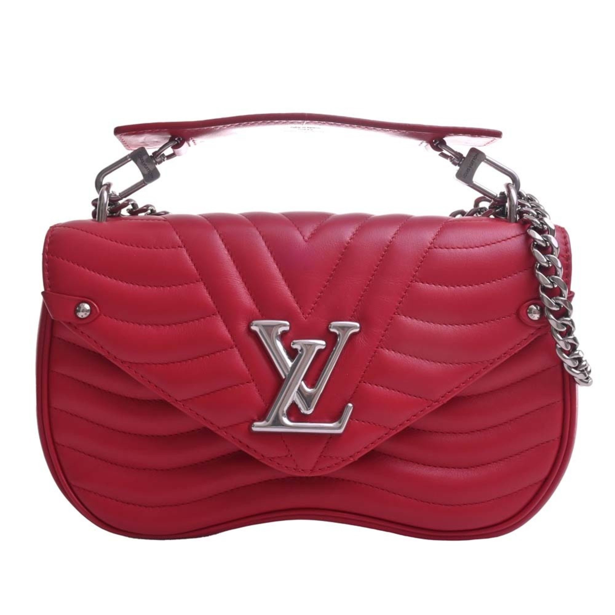 Louis Vuitton Monogram Vernis Wilshire PM M91723 Red Leather