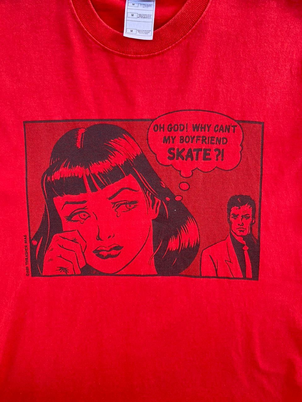 Thrasher Vintage Late 90s Thrasher Magazine My Boyfriend Tees Size US M / EU 48-50 / 2 - 3 Thumbnail