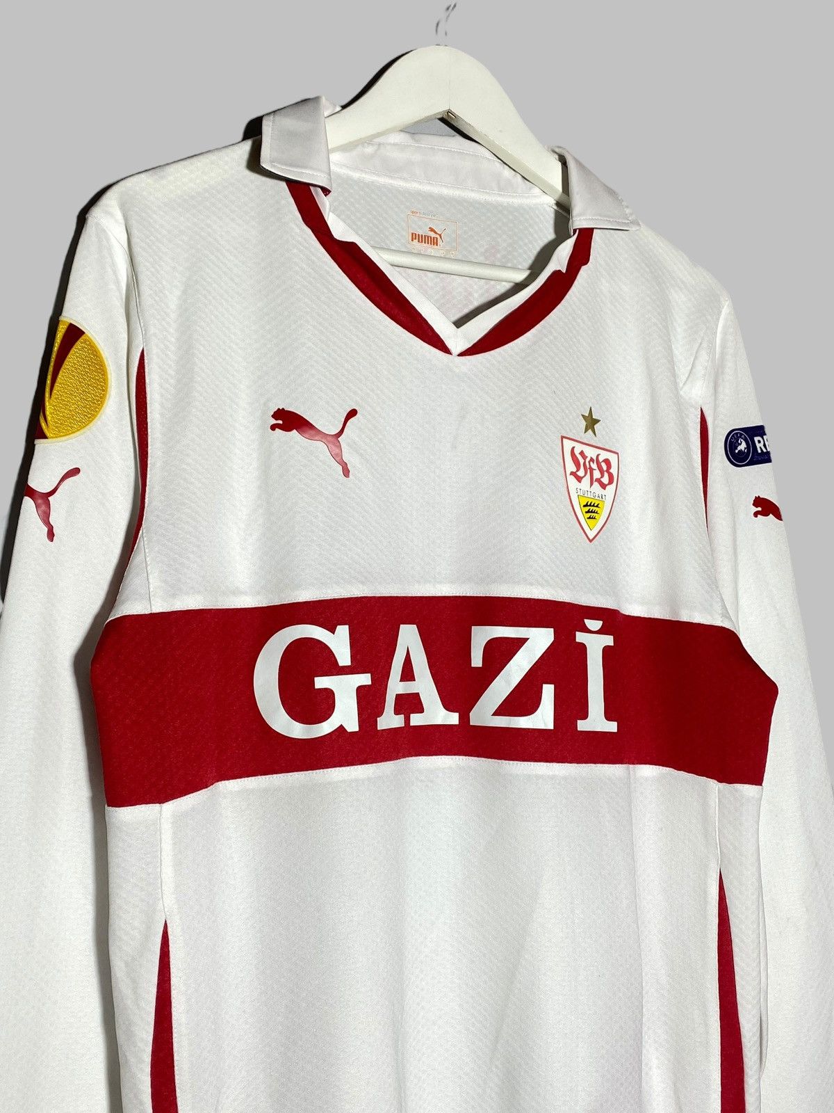 Puma #21 Boulahrouz Stuttgart League Europe Soccer Jersey Size US L / EU 52-54 / 3 - 3 Thumbnail
