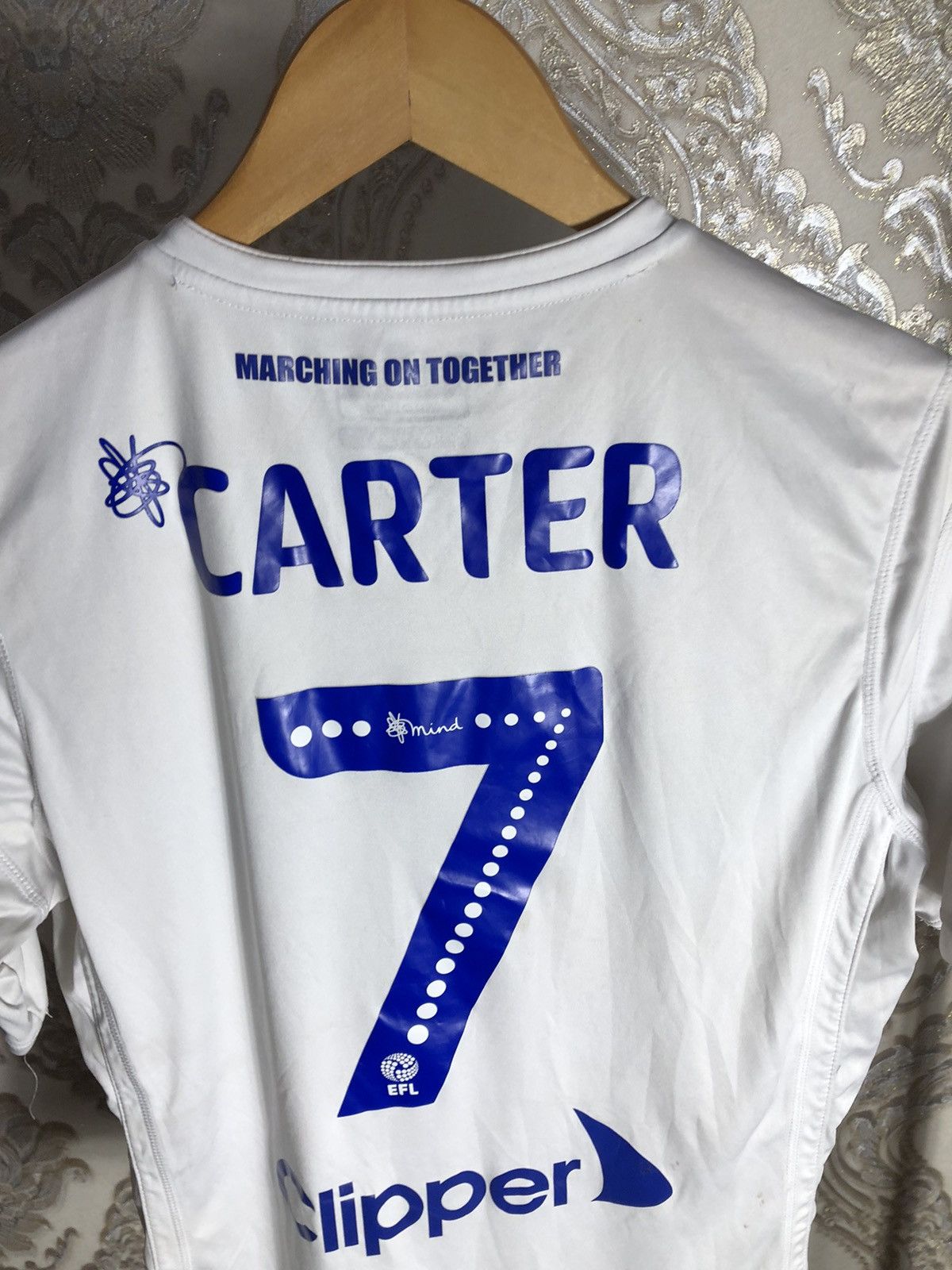Vintage VERY RARE KAPPA FC LEEDS UNITED ENGLAND SOCCER JERSEY 90s Size US M / EU 48-50 / 2 - 5 Thumbnail