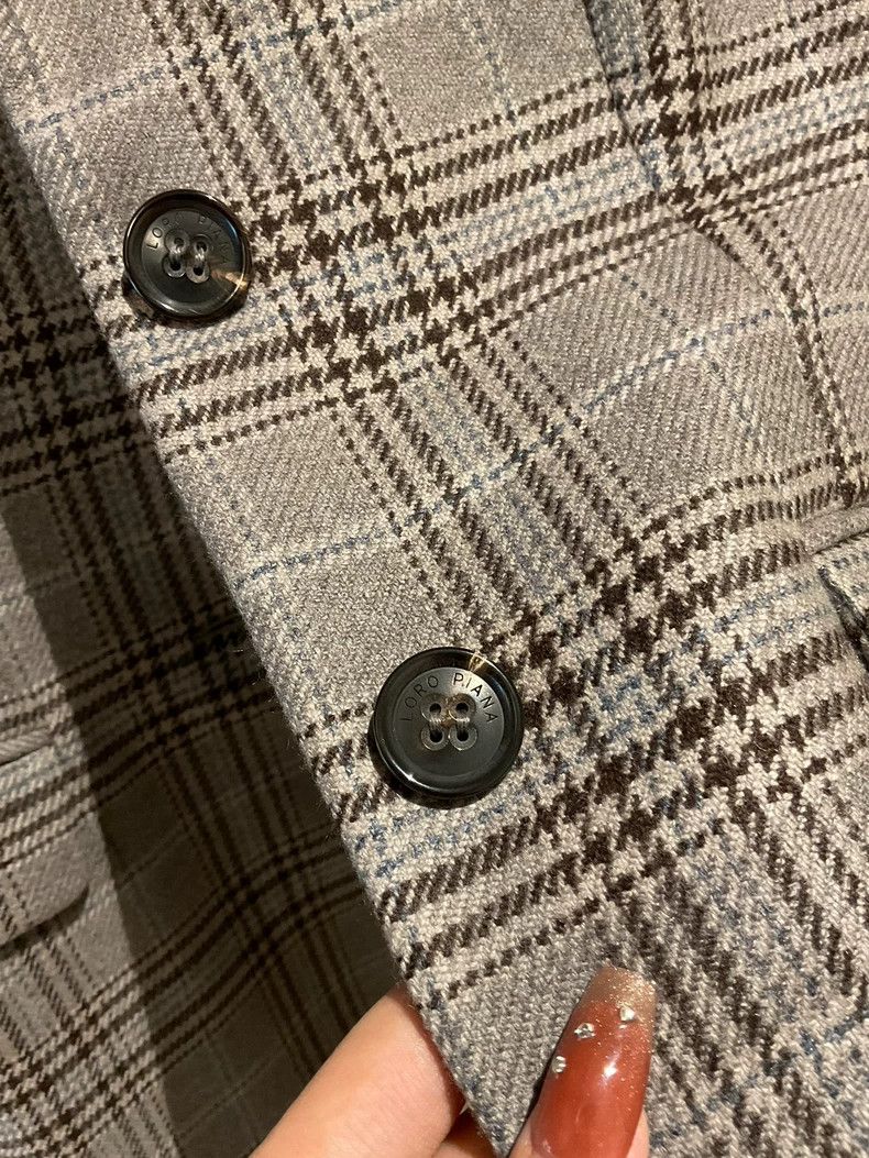 Loro Piana LORO PIANA Cashmere checkered suit Size XS / US 0-2 / IT 36-38 - 3 Thumbnail