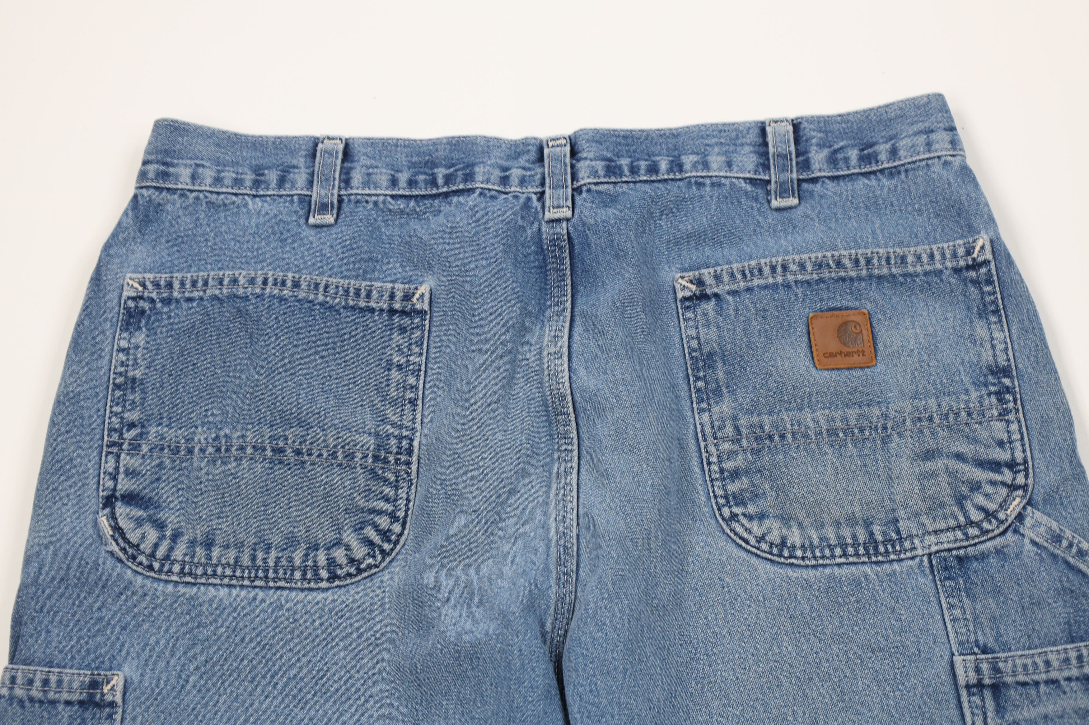Carhartt Vintage Y2K Carhartt Wide Leg Dungaree Denim Jeans Blue Size US 38 / EU 54 - 11 Thumbnail