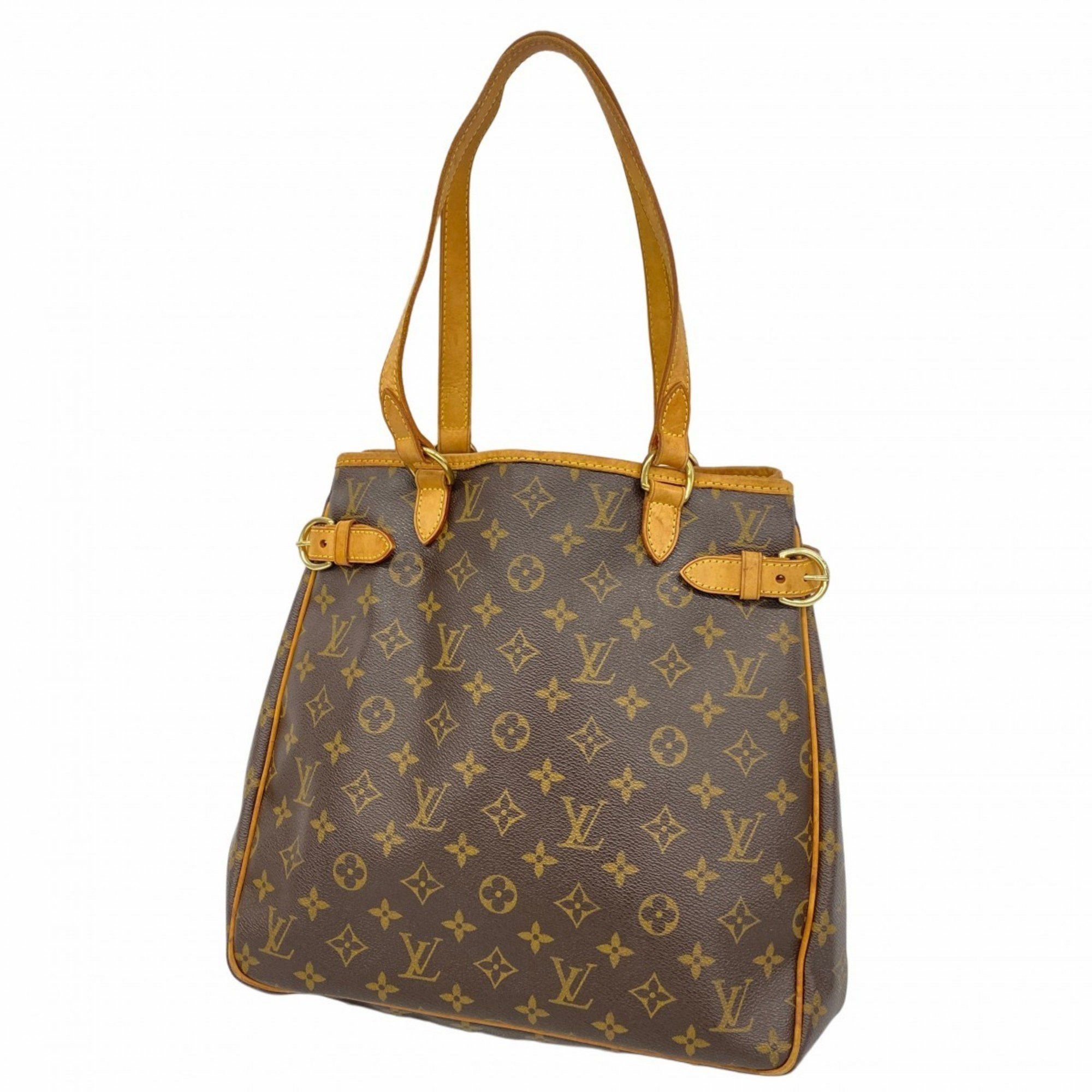 Louis Vuitton Tote Bag Monogram Batignolles Vertical M51153 Brown Women's