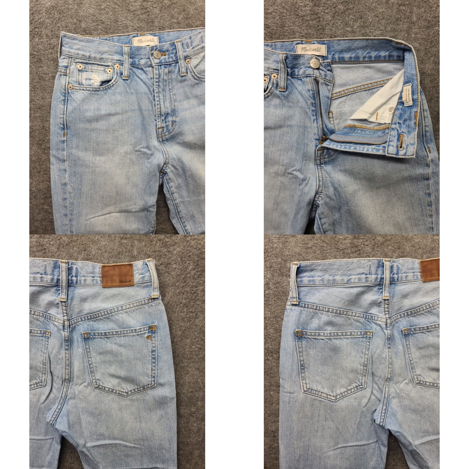 Madewell Madewell Jeans Women’s 24x26 High Rise Distressed Slimming Stretch Denim Blue 5-Pocket City Damaged? (adjusted) Size 42" / US 20 - 9 Thumbnail