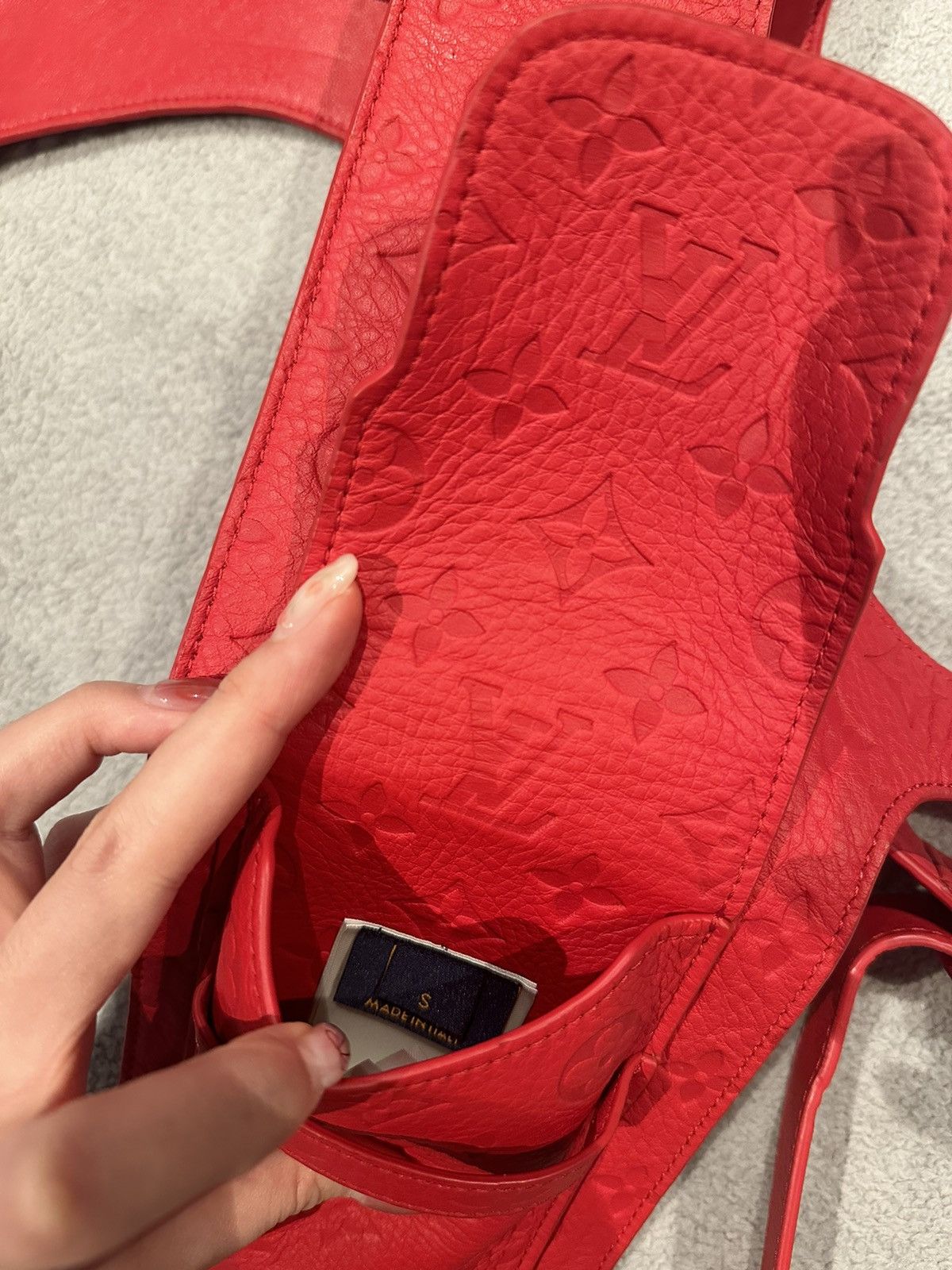 Louis Vuitton × Virgil Abloh Louis Vuitton Leather Red Vest Mid Layer Size US S / EU 44-46 / 1 - 10 Thumbnail