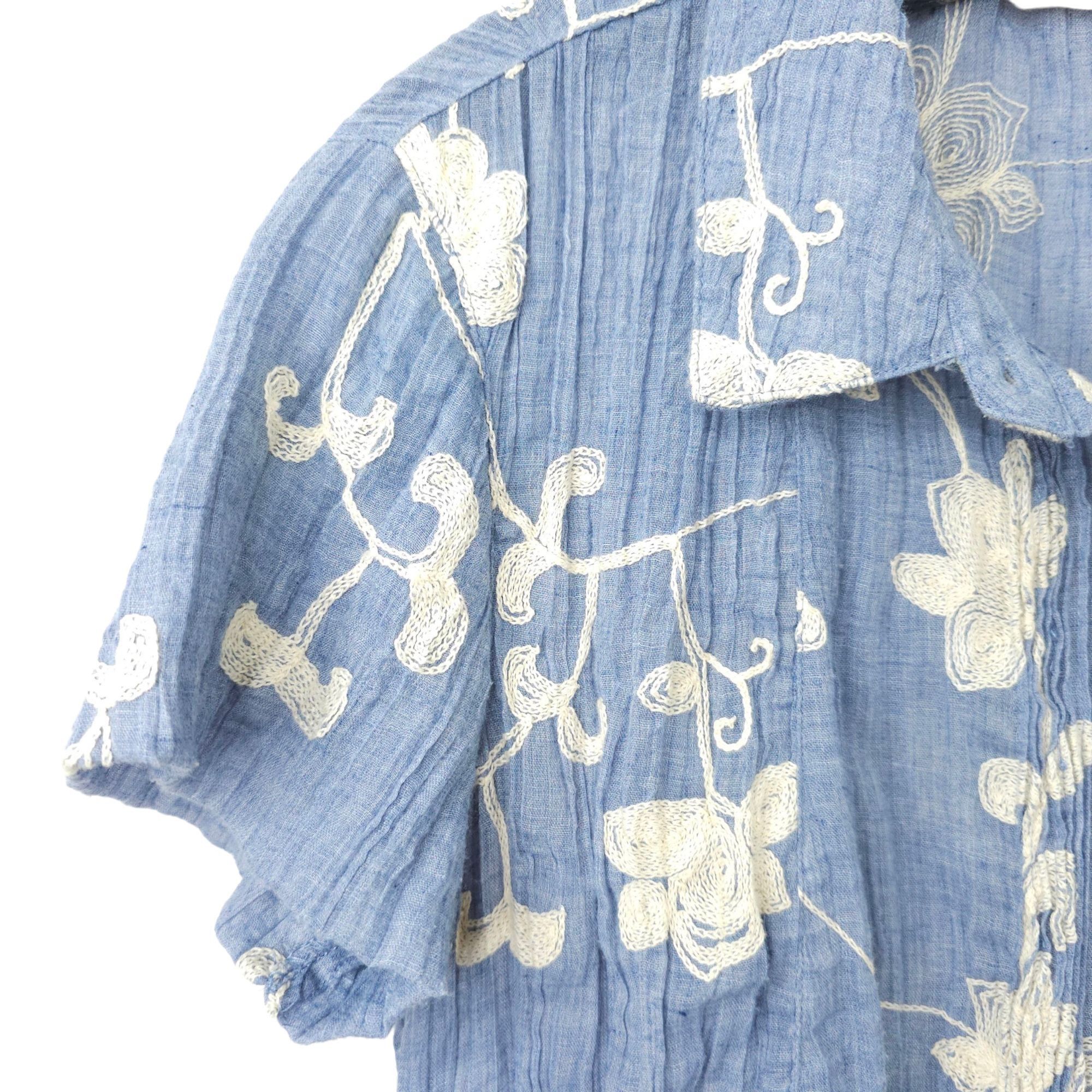 Soft Surroundings Soft Surroundings Pleated Floral Top Womens XS Embroidered Size XS / US 0-2 / IT 36-38 - 11 Thumbnail