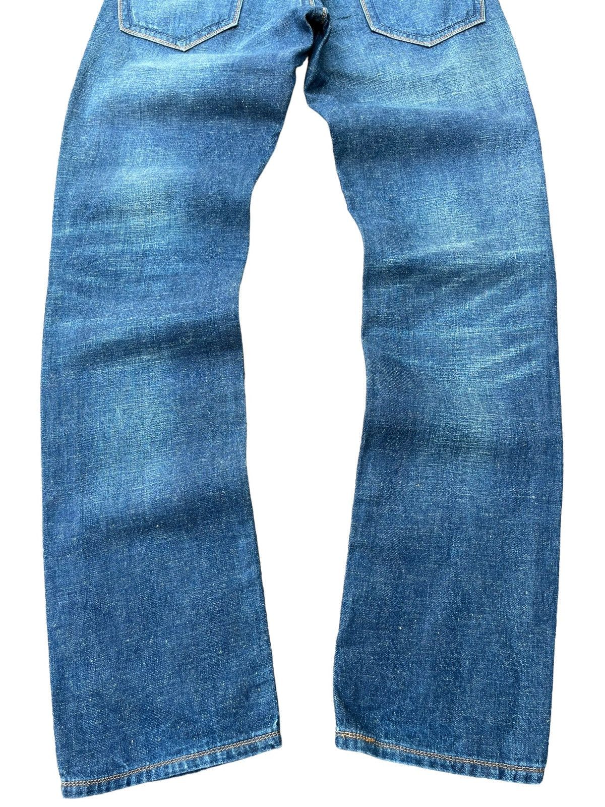 Levi's × Vintage Vintage Levi’s 511 Trashed Sashiko Style Blue Washed Jeans Size US 28 / EU 44 - 6 Thumbnail