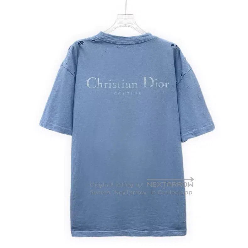Dior Dior Blue old hole design cotton round-neck short-sleeved Size US L / EU 52-54 / 3 - 2 Thumbnail