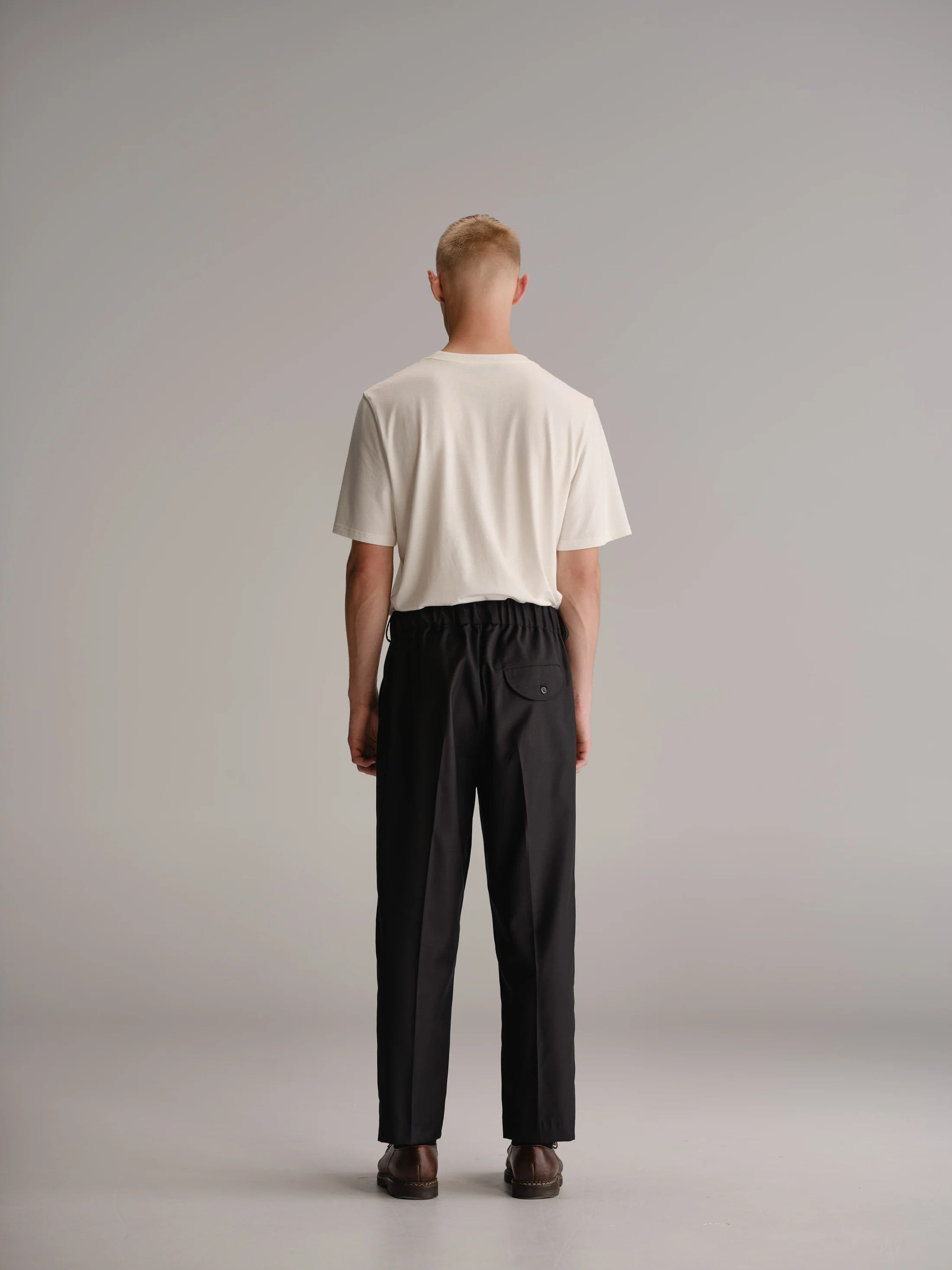 Other 💚 Thom Morison Elastic Trouser Pant Black Medium NEW Size US 32 / EU 48 - 5 Thumbnail