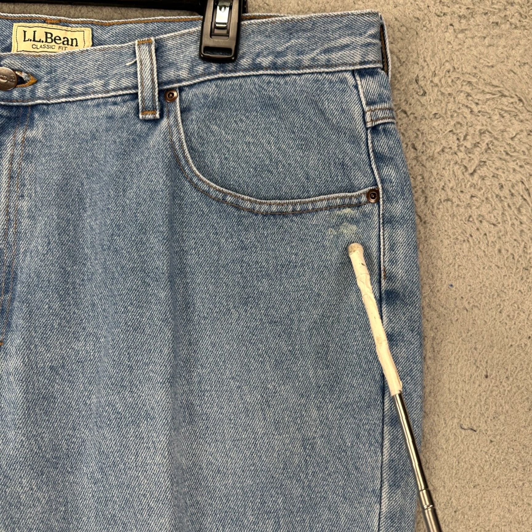 Vintage VINTAGE L.L. Bean Mens Jeans Straight Leg 40X29 Blue Classic Fit 5 Pocket Denim Pants Size US 40 / EU 56 - 5 Thumbnail