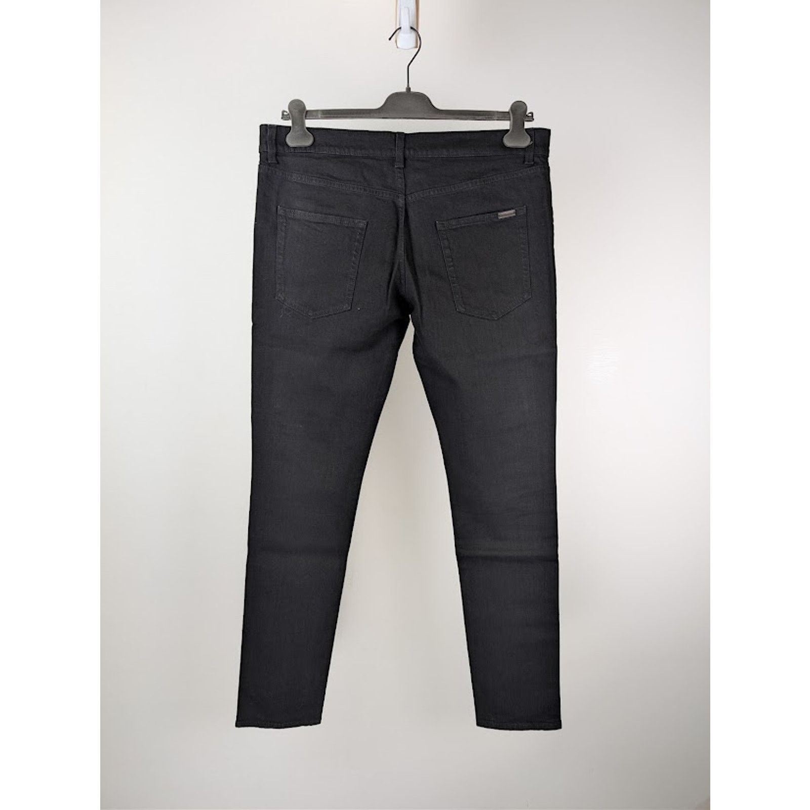 Saint Laurent Paris o1rshd1 Skinny 5 Pockets Low Jean Pants in Black Size US 28 / EU 44 - 10 Thumbnail