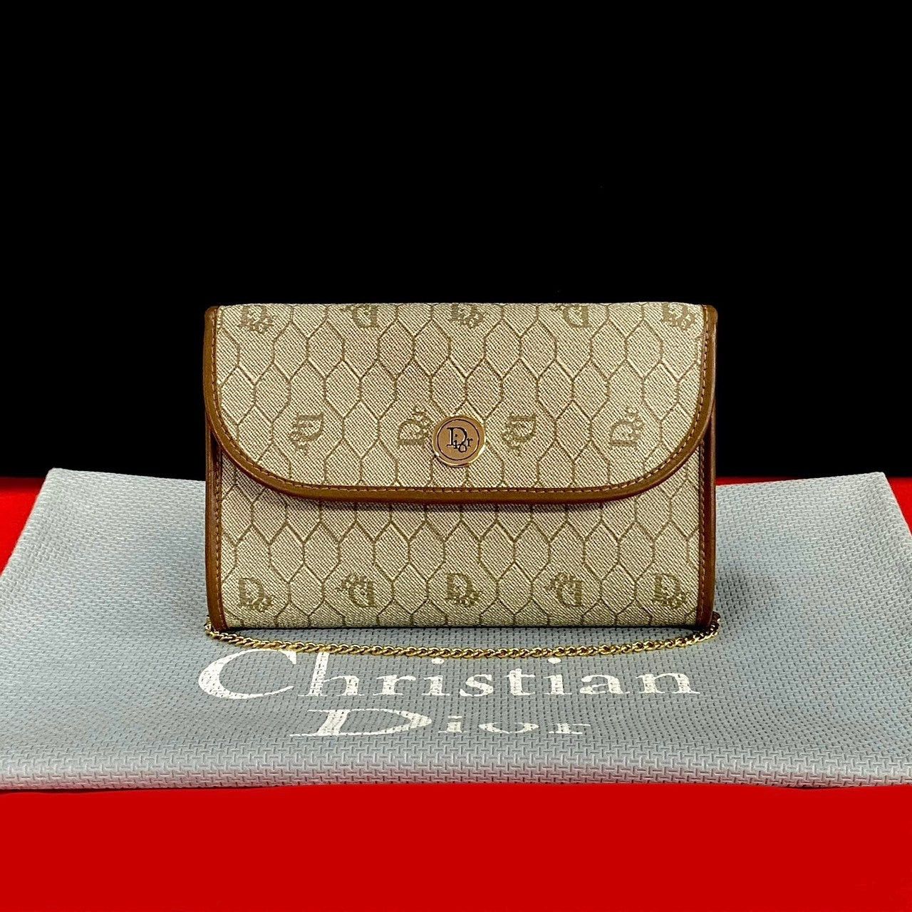 Dior Dior Shoulder Bag Beige Leather Size ONE SIZE - 1 Thumbnail