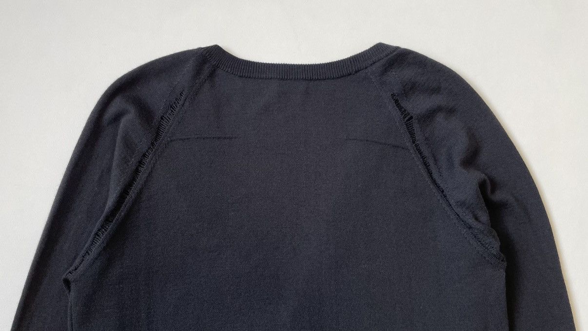 Dior × Hedi Slimane A/W 06 Black Distressed Wool Cardigan Size US M / EU 48-50 / 2 - 13 Thumbnail