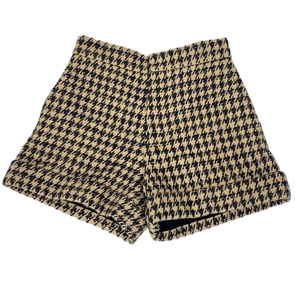Dior Dior Christian Dior Houndstooth Tweed Shorts Textile Shorts 021P10A7722 DUTY FREE for USA Size ONE SIZE - 1 Thumbnail