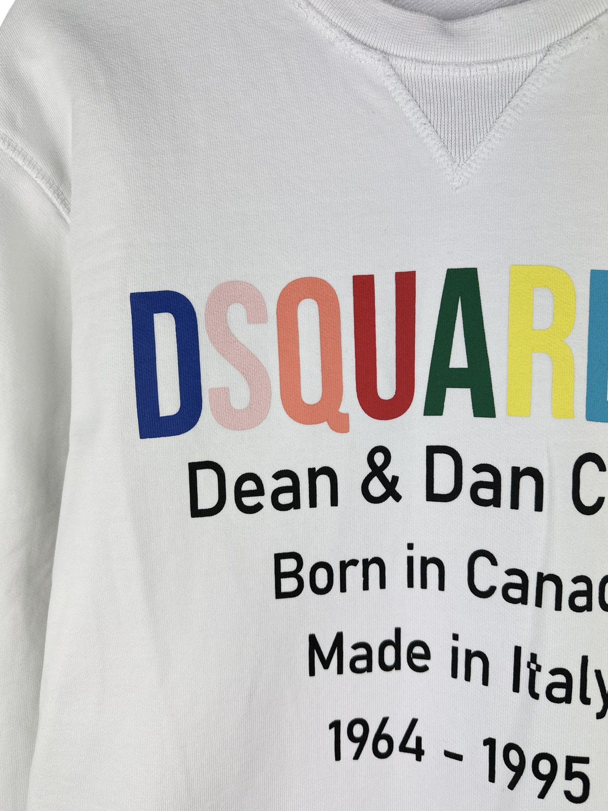 Dsquared2 Dsquared2 Men’s Rainbow Caten White Sweatshirt Graphic Print Size US M / EU 48-50 / 2 - 6 Thumbnail