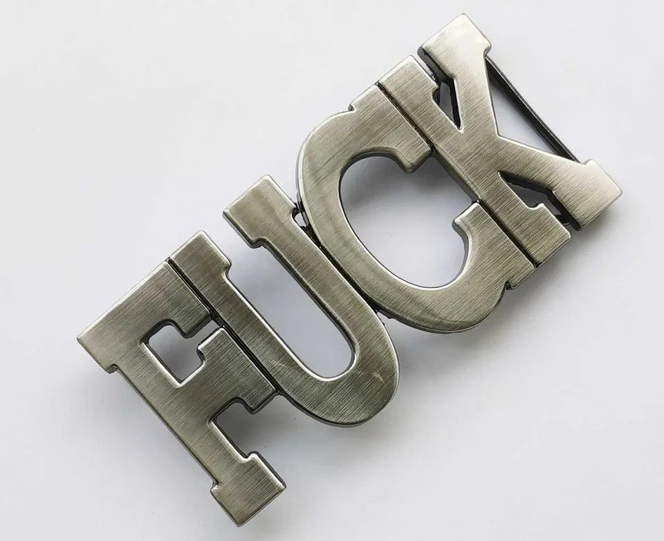 Vintage FUCK Belt Buckle Size ONE SIZE - 2 Thumbnail