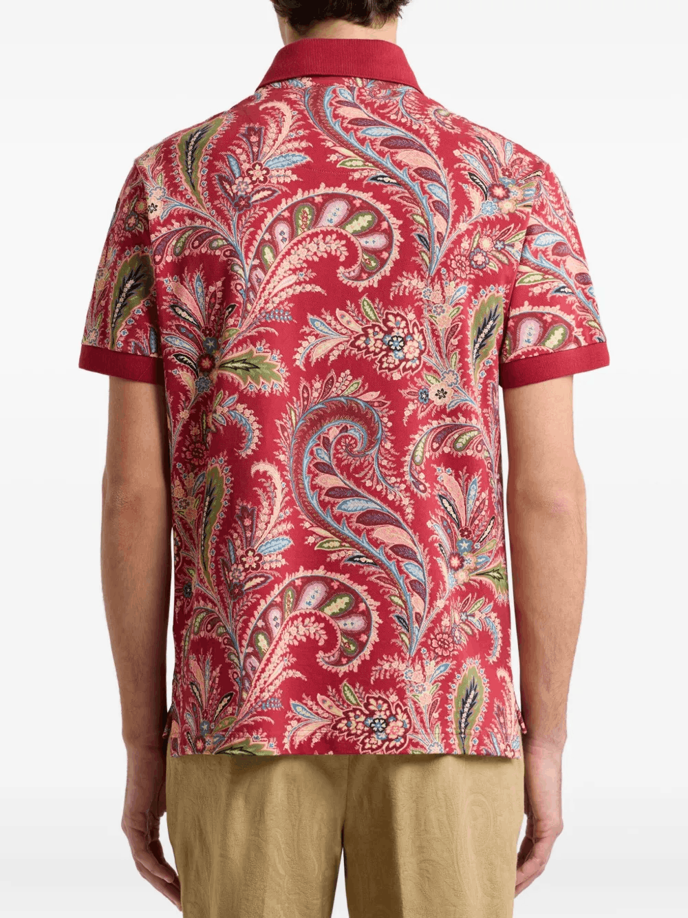 Other Paisley-Print Cotton Polo Shirt – Classic Short Sleeve Polo Size US M / EU 48-50 / 2 - 4 Thumbnail