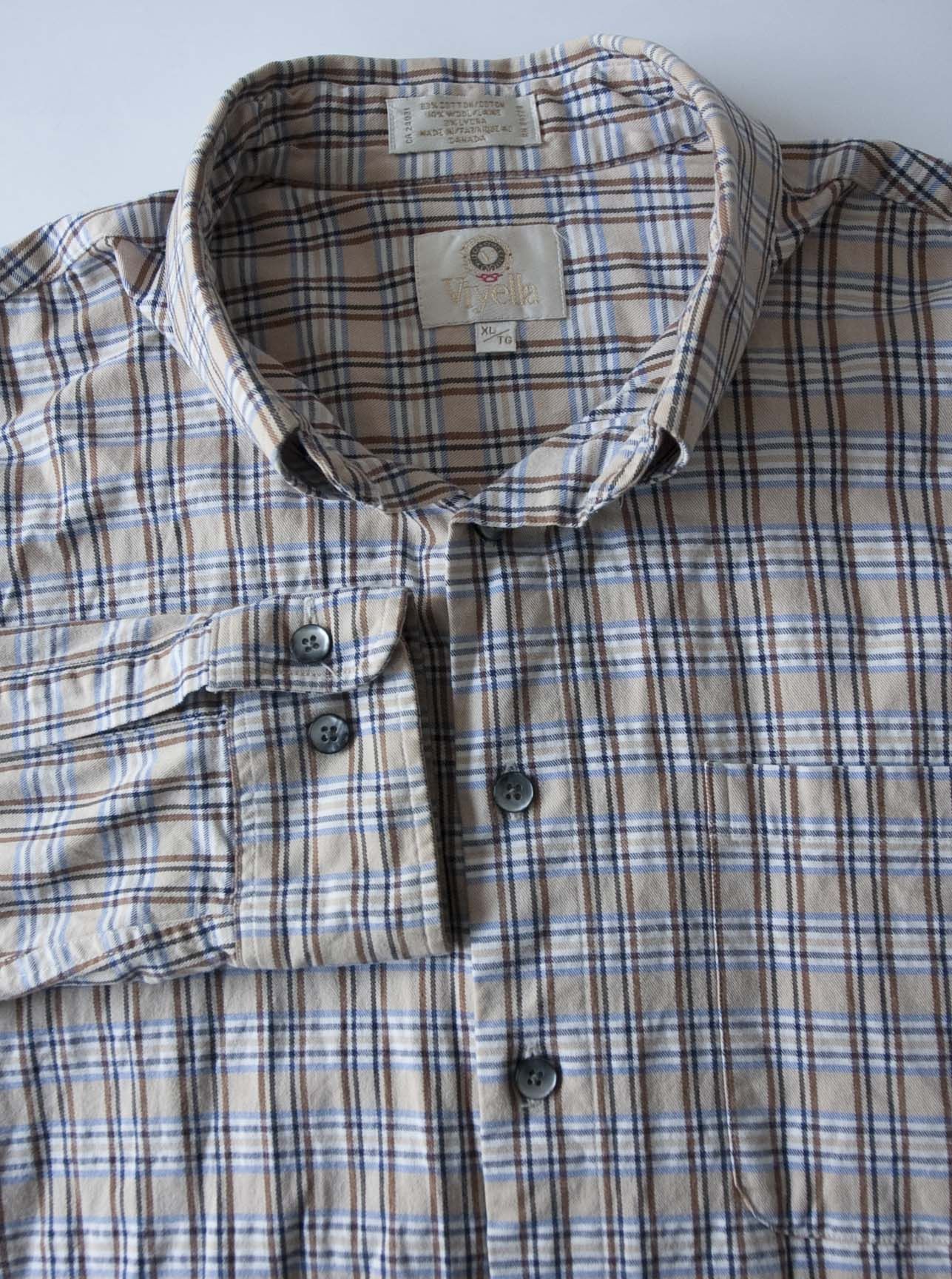 Viyella Viyella Shirt Flannel Made in Canada Size XL Plaid Size US XL / EU 56 / 4 - 1 Thumbnail