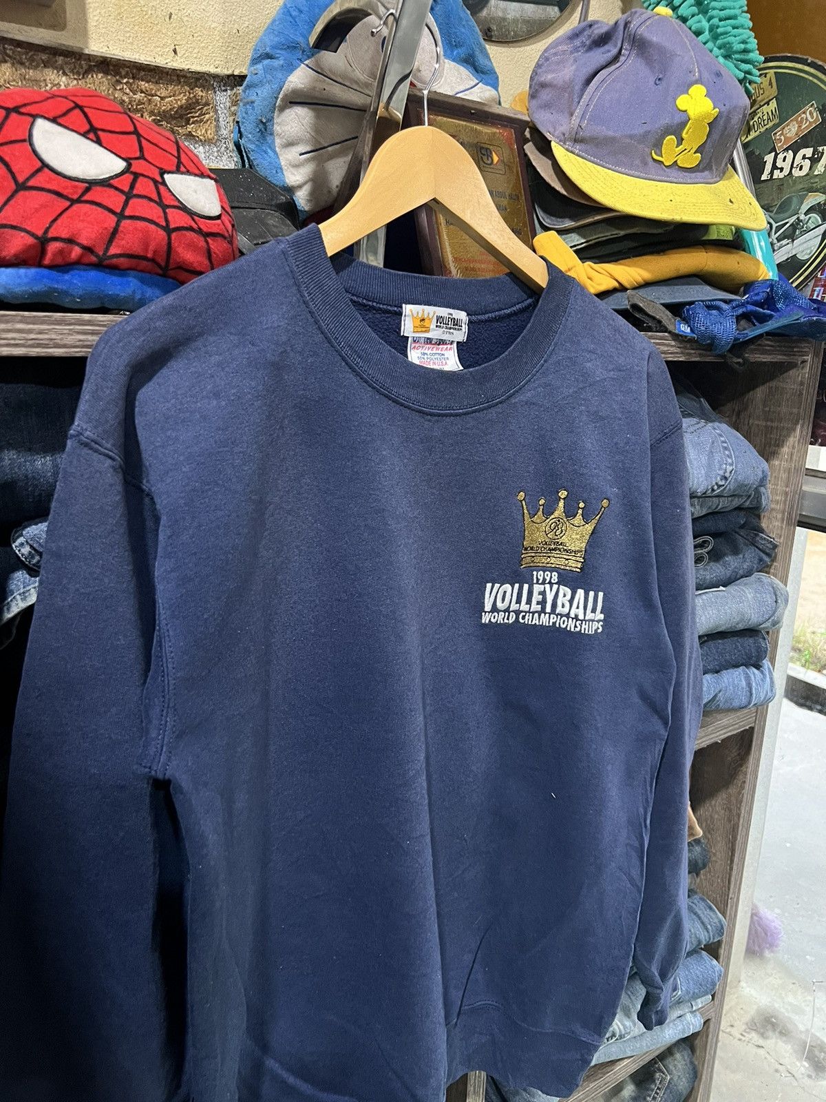 Vintage 🔥Vintage 98 Volleyball World Champions Crewneck Sweatshirt Size US M / EU 48-50 / 2 - 8 Thumbnail