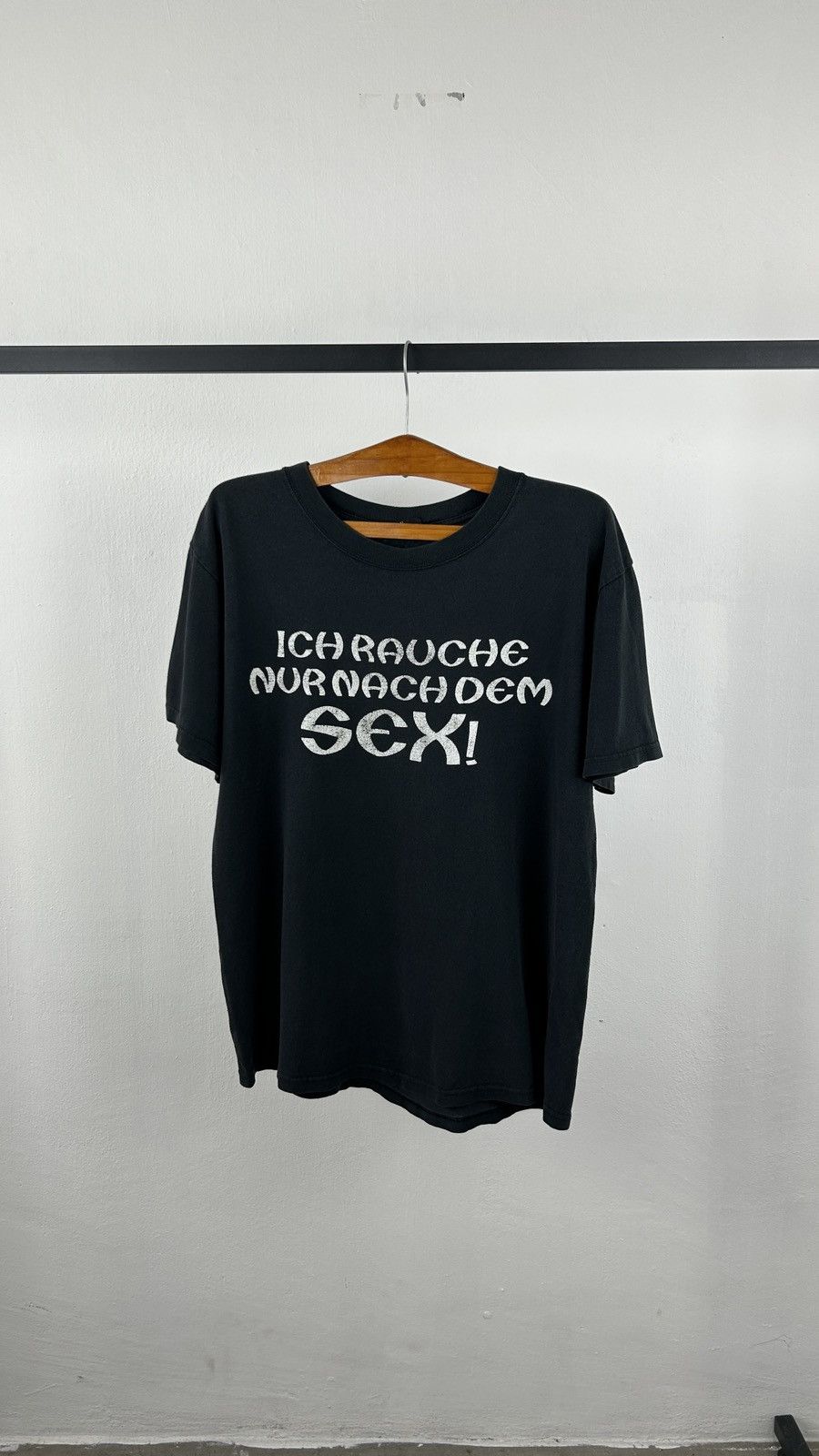 Vintage 1990s German Wording Tee Size US M / EU 48-50 / 2 - 1 Thumbnail