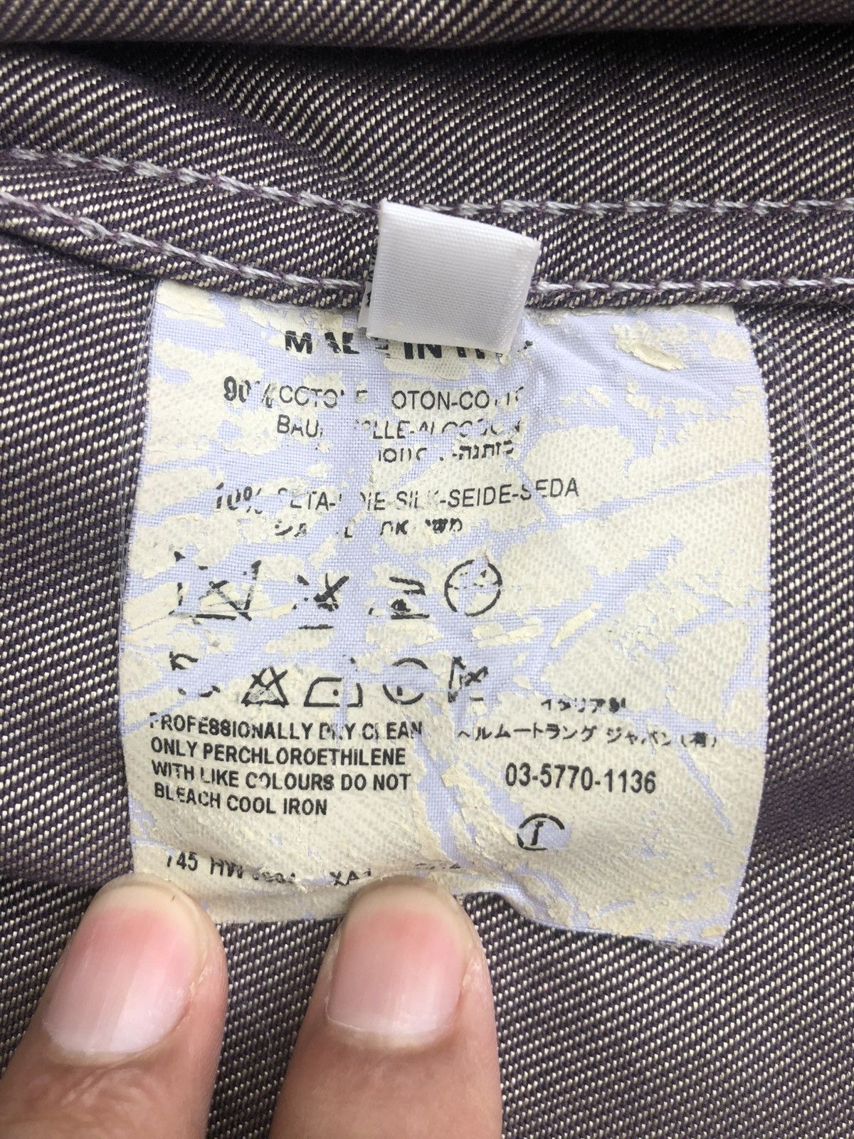 Helmut Lang Helmut Lang Denim Jacket Raw Silk Denim Size US XXS / EU 40 - 19 Thumbnail
