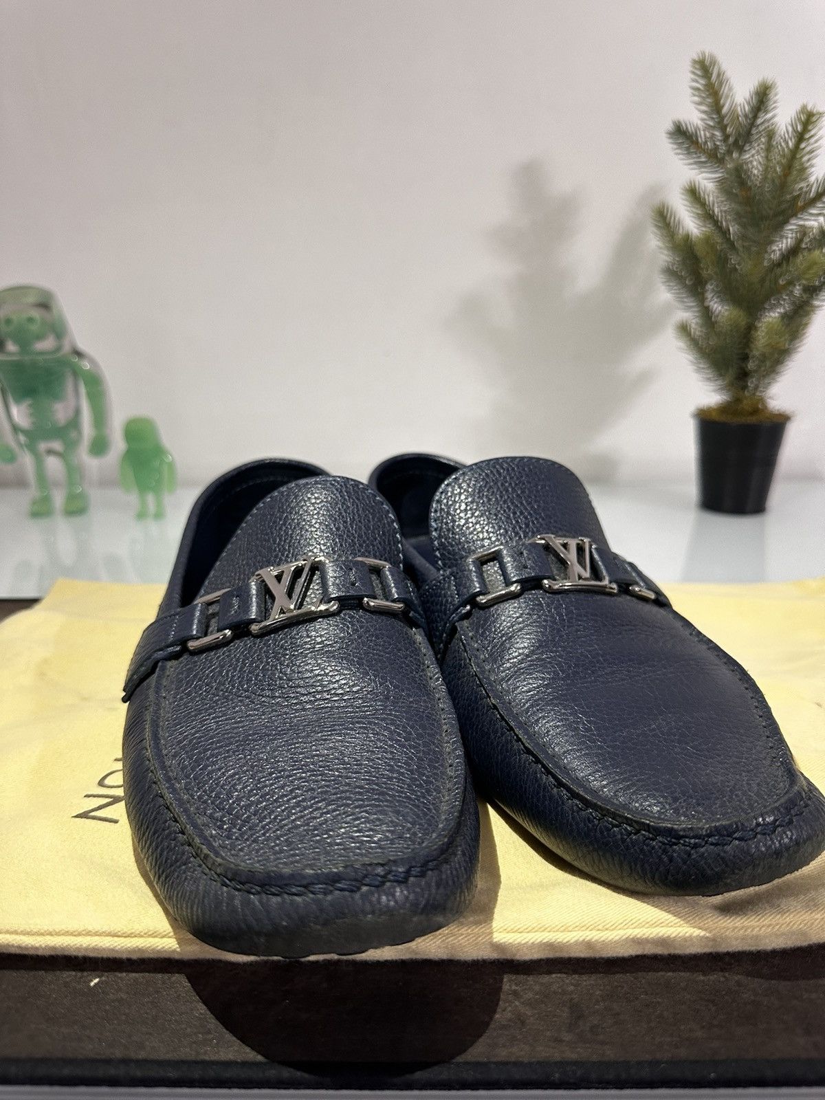 Louis Vuitton Navy Blue Mocasines Size US 11.5 / EU 44-45 - 2 Thumbnail