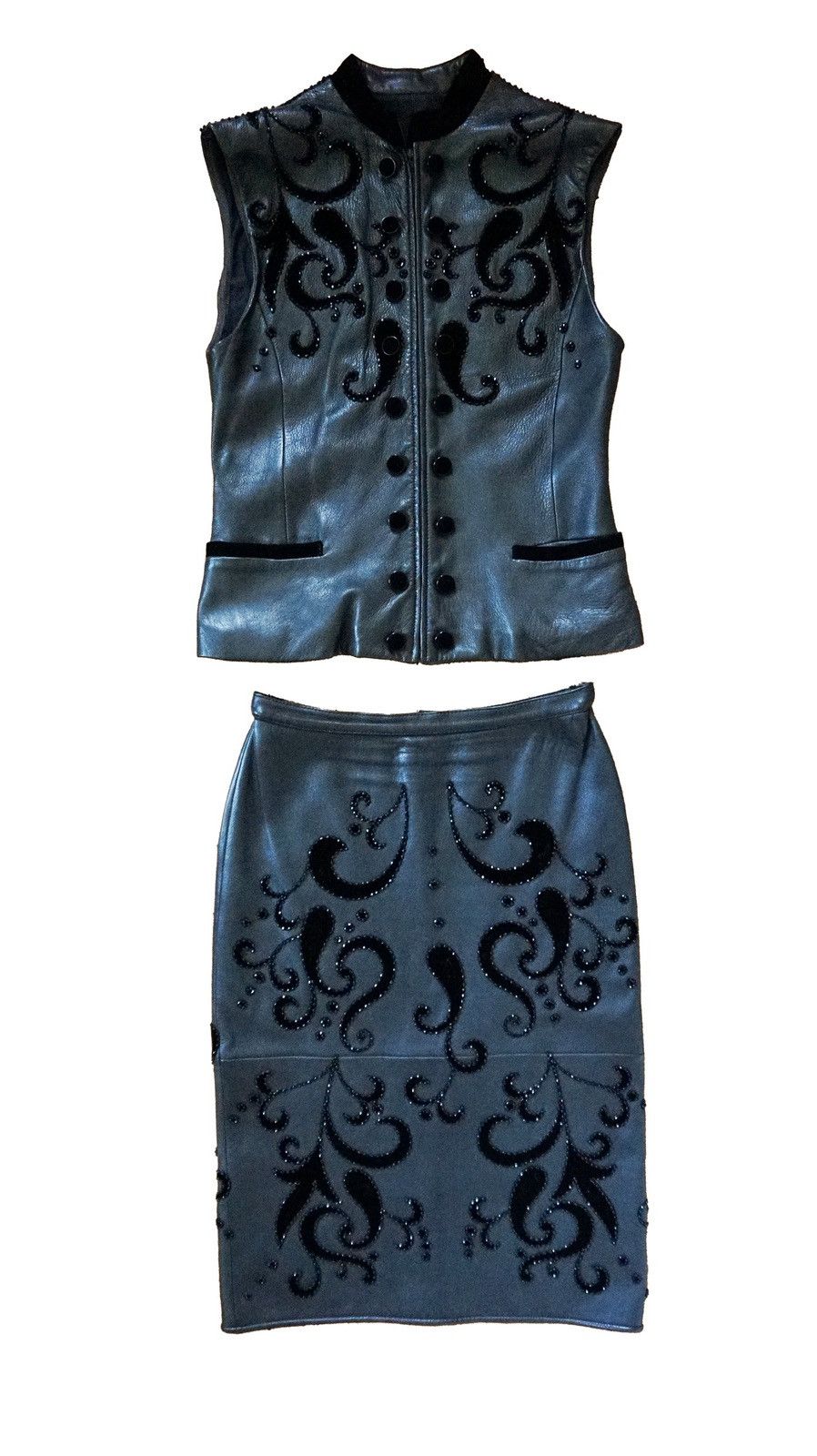 Valentino Vintage Valentino Boutique Leather-Set Size S / US 4 / IT 40 - 1 Thumbnail