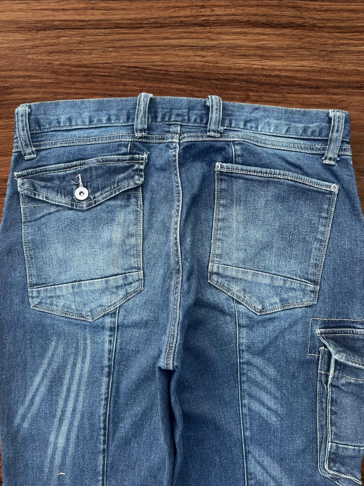 Japanese Brand Vintage Japanese Brand Multi Pocket Tactical Style Jeans Size US 33 - 4 Thumbnail