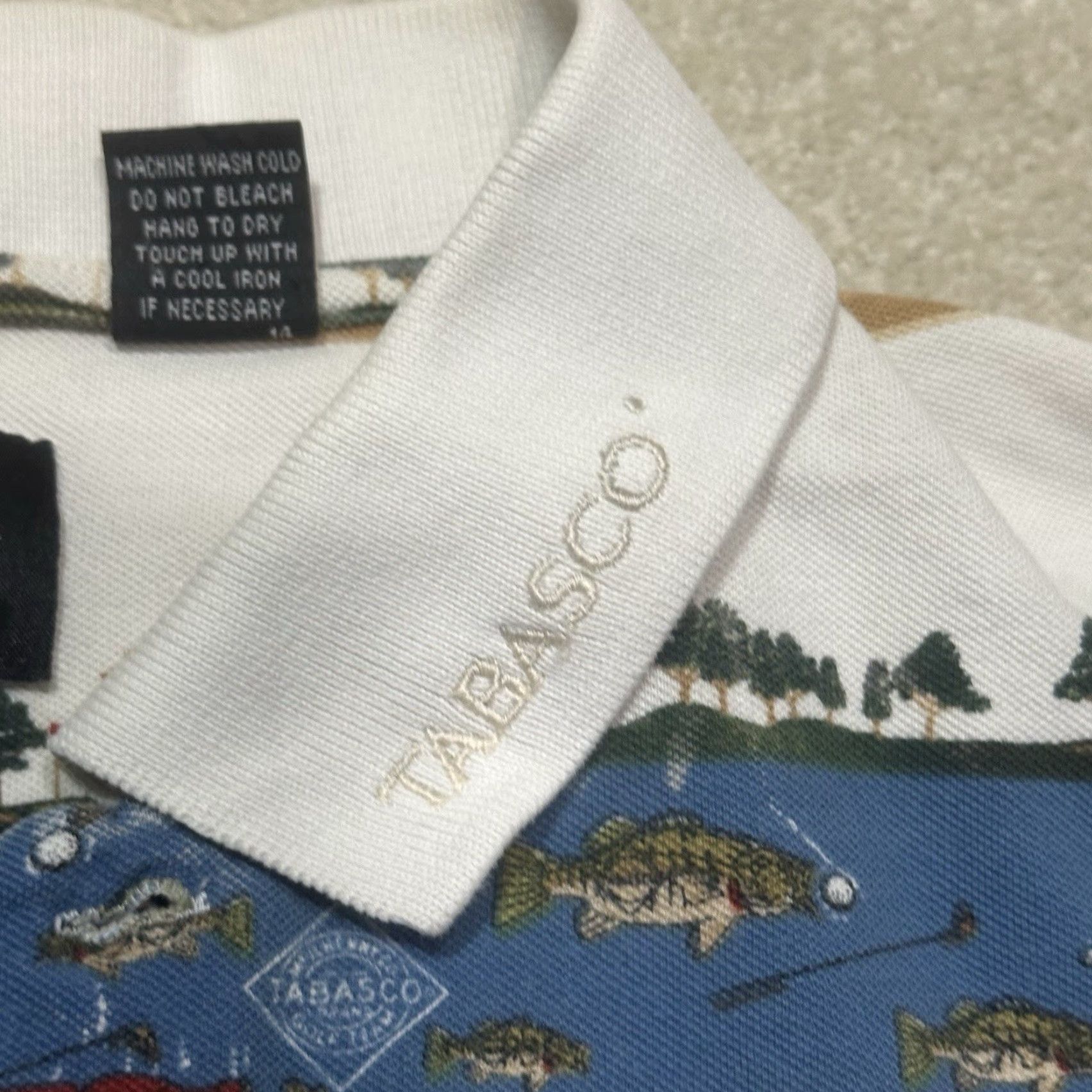 Vintage VINTAGE Tabasco Polo Shirt Mens XL Green 90s Shirt Golf Fishing Brand TABASCO Mens XL Polo Green 90s Size US XL / EU 56 / 4 - 3 Thumbnail