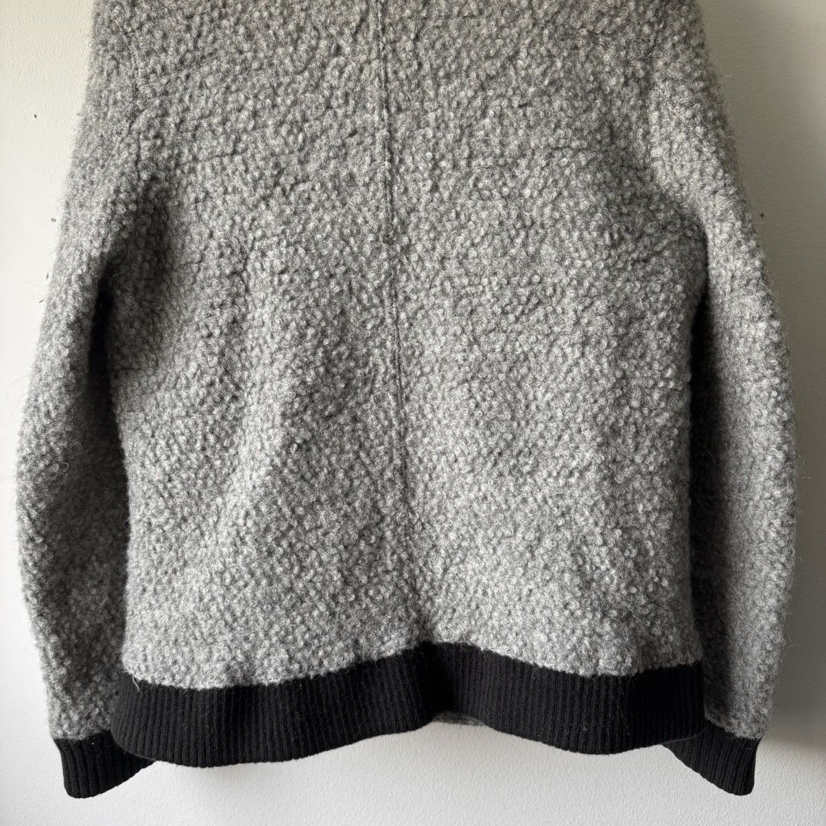 Dior Dior Homme FW2009 Gray Asymmetric Drape Collar Mohair Jacket Size US M / EU 48-50 / 2 - 7 Thumbnail