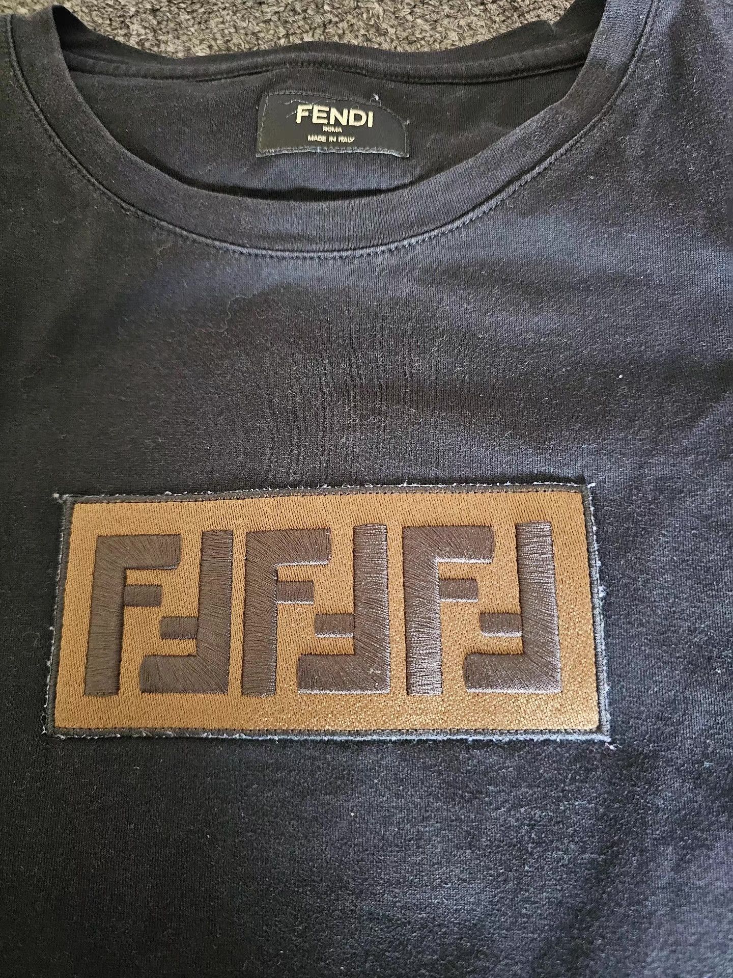 Fendi Fendi Black Short Sleeve T-shirt Size US XS / EU 42 / 0 - 3 Thumbnail