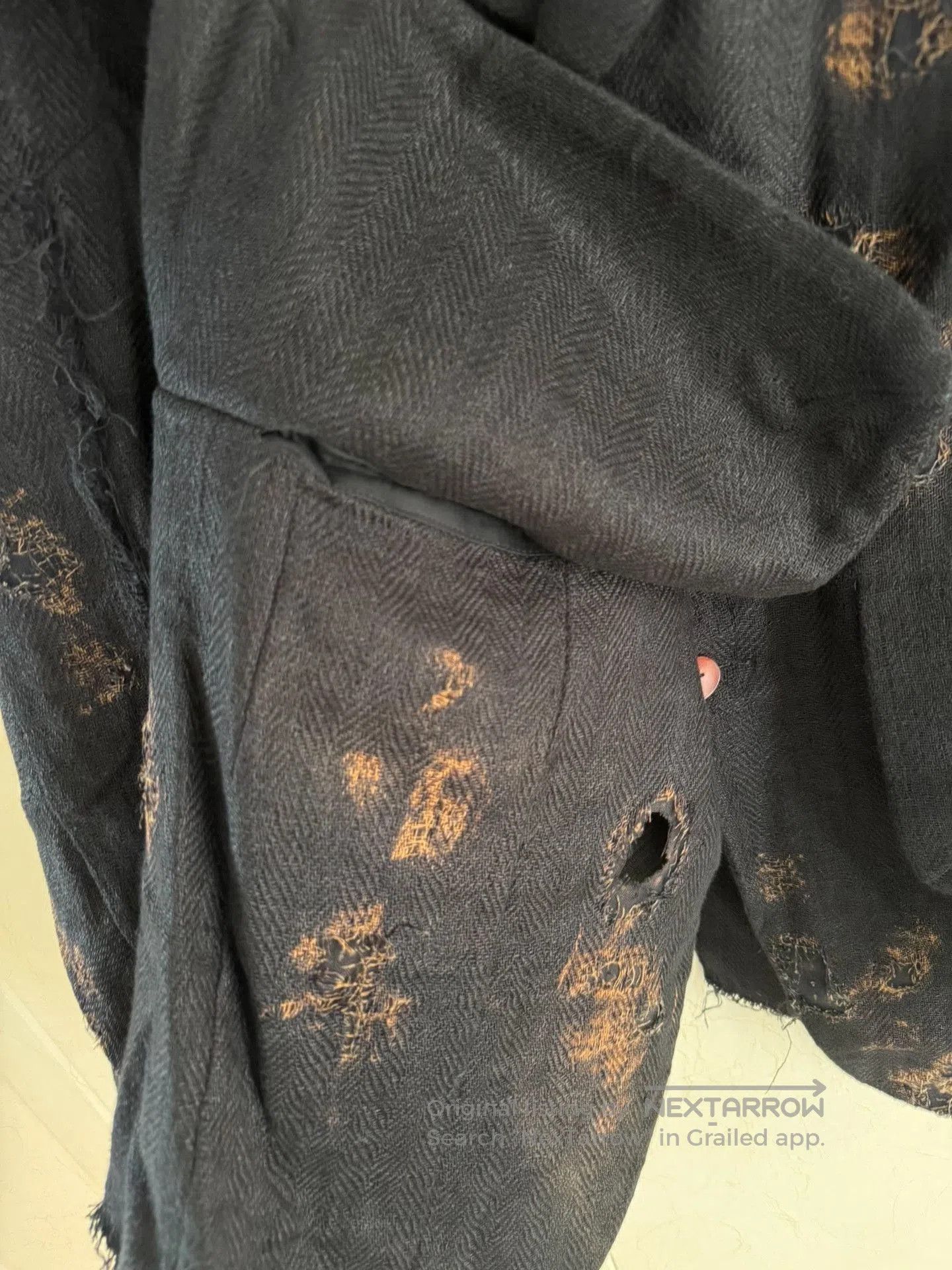 Other Pengtai Men's Distressed Jacket 48. Size US M / EU 48-50 / 2 - 5 Thumbnail